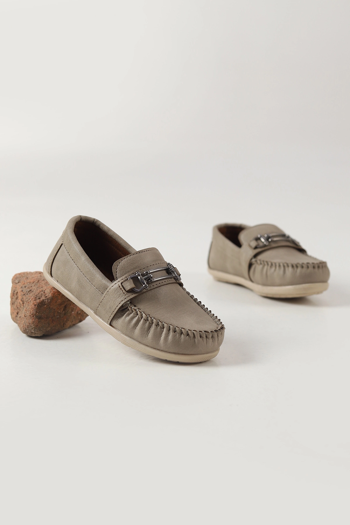 Bej ( 25 - 30 ) Toka Detaylı Erkek Çocuk Loafer Ayakkabı 463211