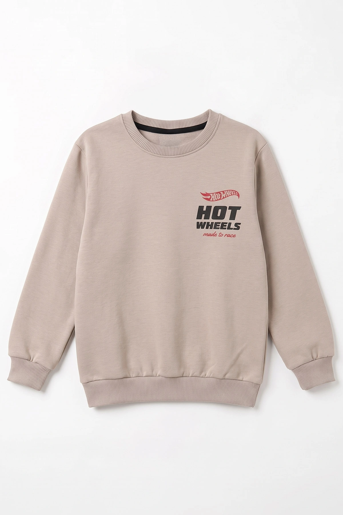 Bej (4-12 Yaş)Baskılı  2 İp Erkek Çocuk Sweatshirt 493700