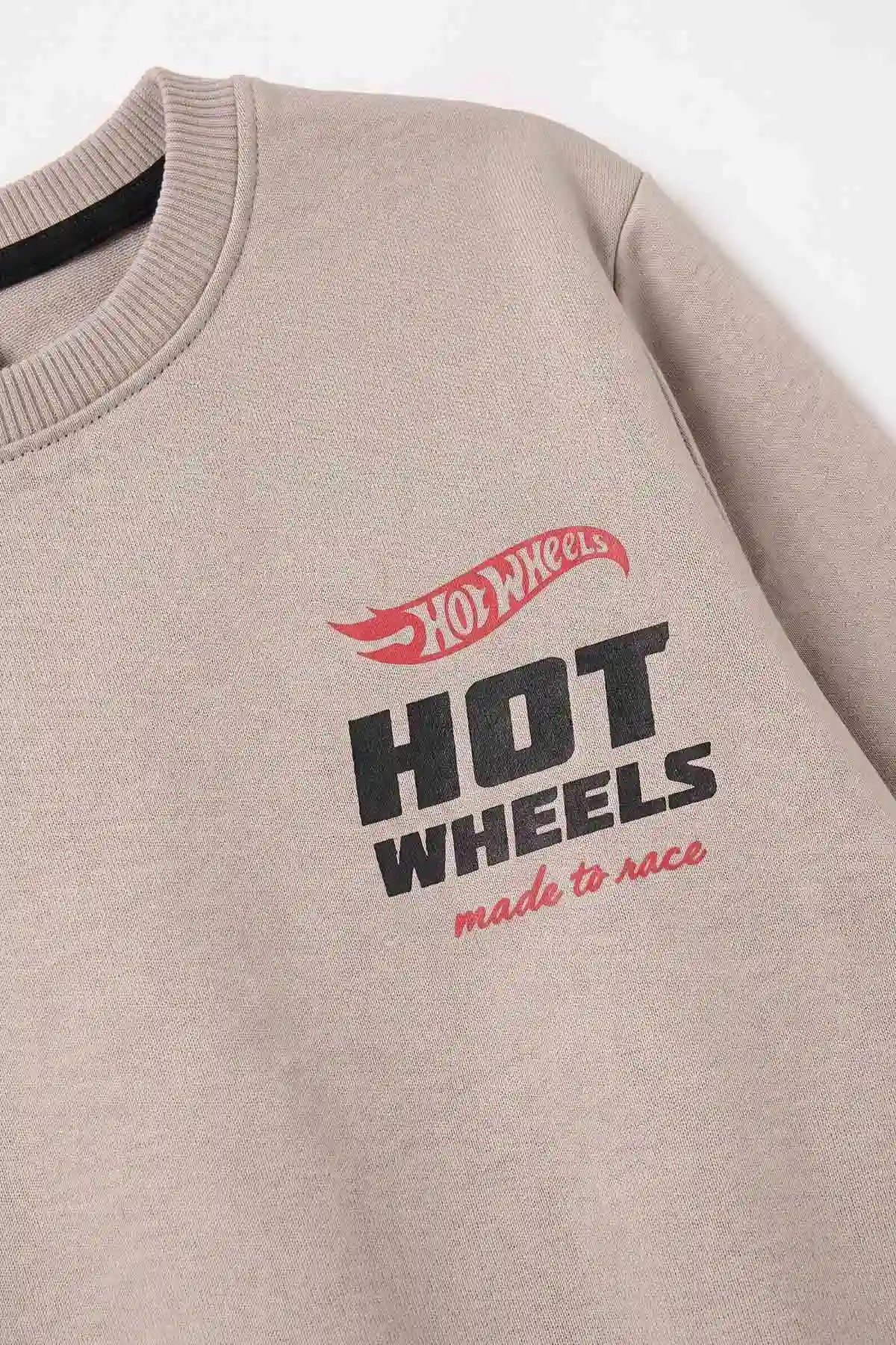 Bej (4-12 Yaş)Baskılı  2 İp Erkek Çocuk Sweatshirt 493700