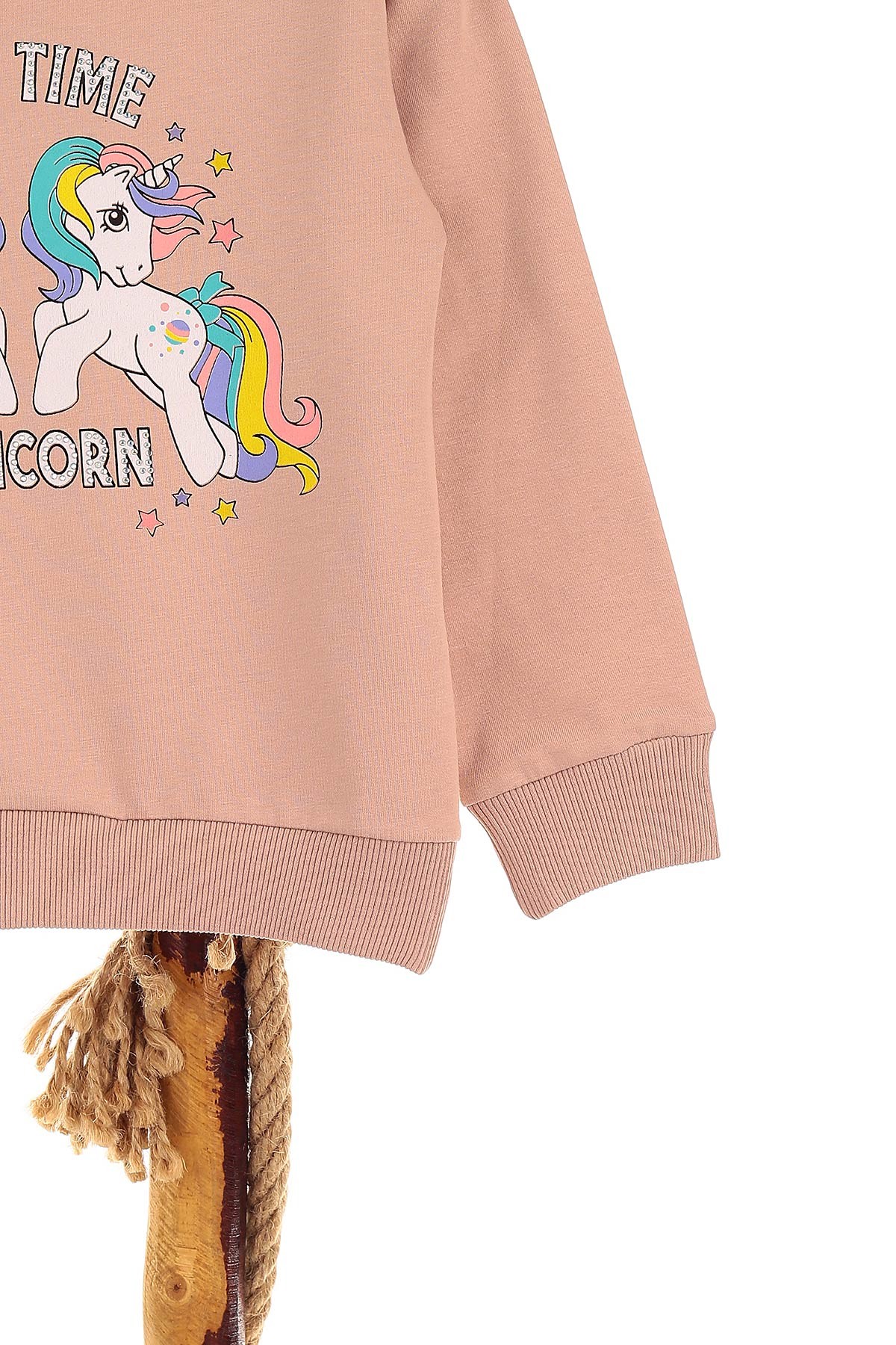 Bej (5-8 Yaş) Part Tıme Baskılı İki İp Şardonlu Kız Çocuk Sweat 151583