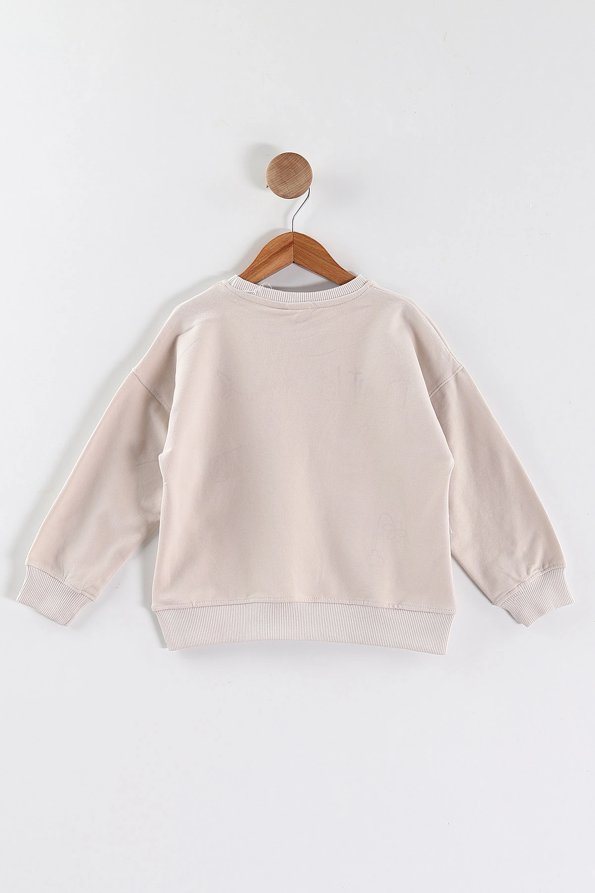 Bej (5-8 Yaş)Bad Life Baskılı Kız Çocuk Sweatshirt 432933