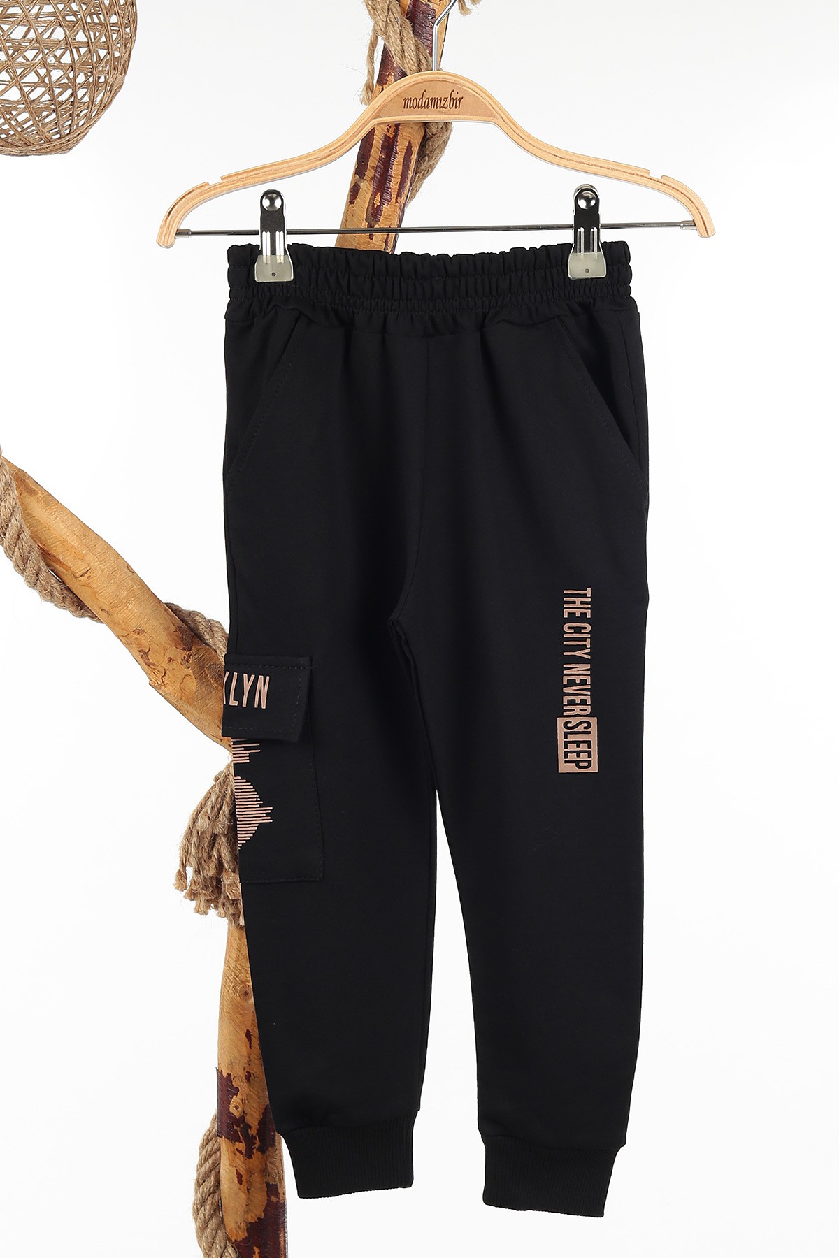 Bej (7-10 Yaş) Brooklyn Baskılı Erkek Çocuk Takım 142529