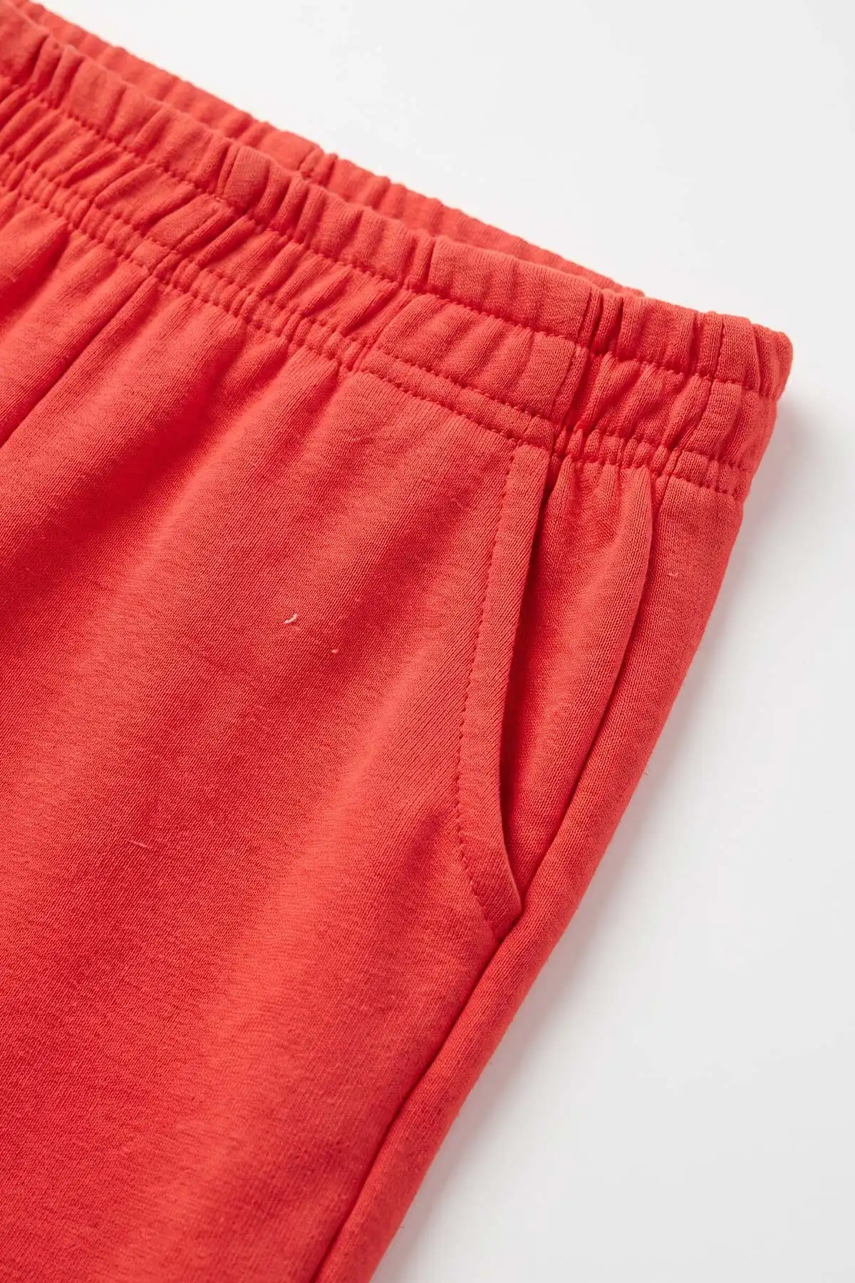Bej (7-11 Yaş) Good Morning Baskılı Ribana Kumaş Kız Çocuk Pijama Takımı 477071