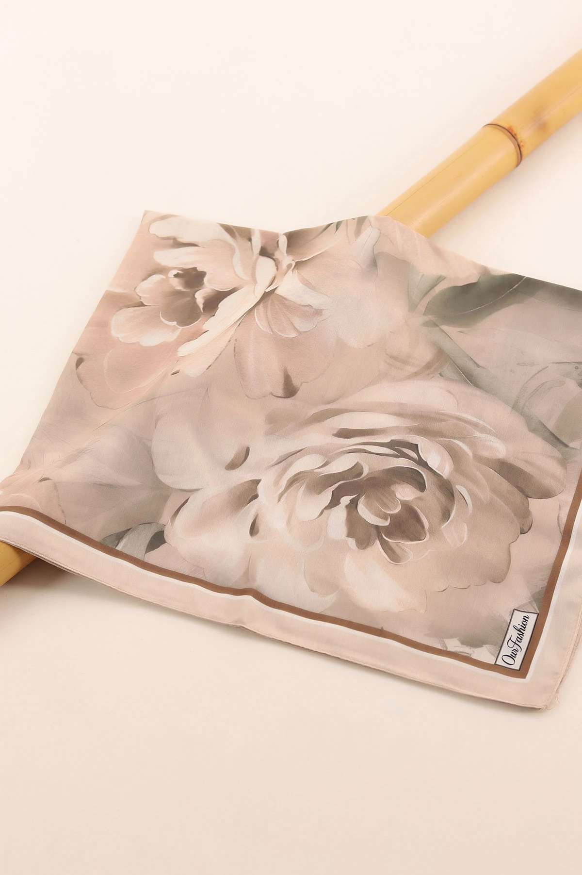 Bej 75x180 Cm Our Fashion Dijital Baskılı Desenli Soft Şal 408595