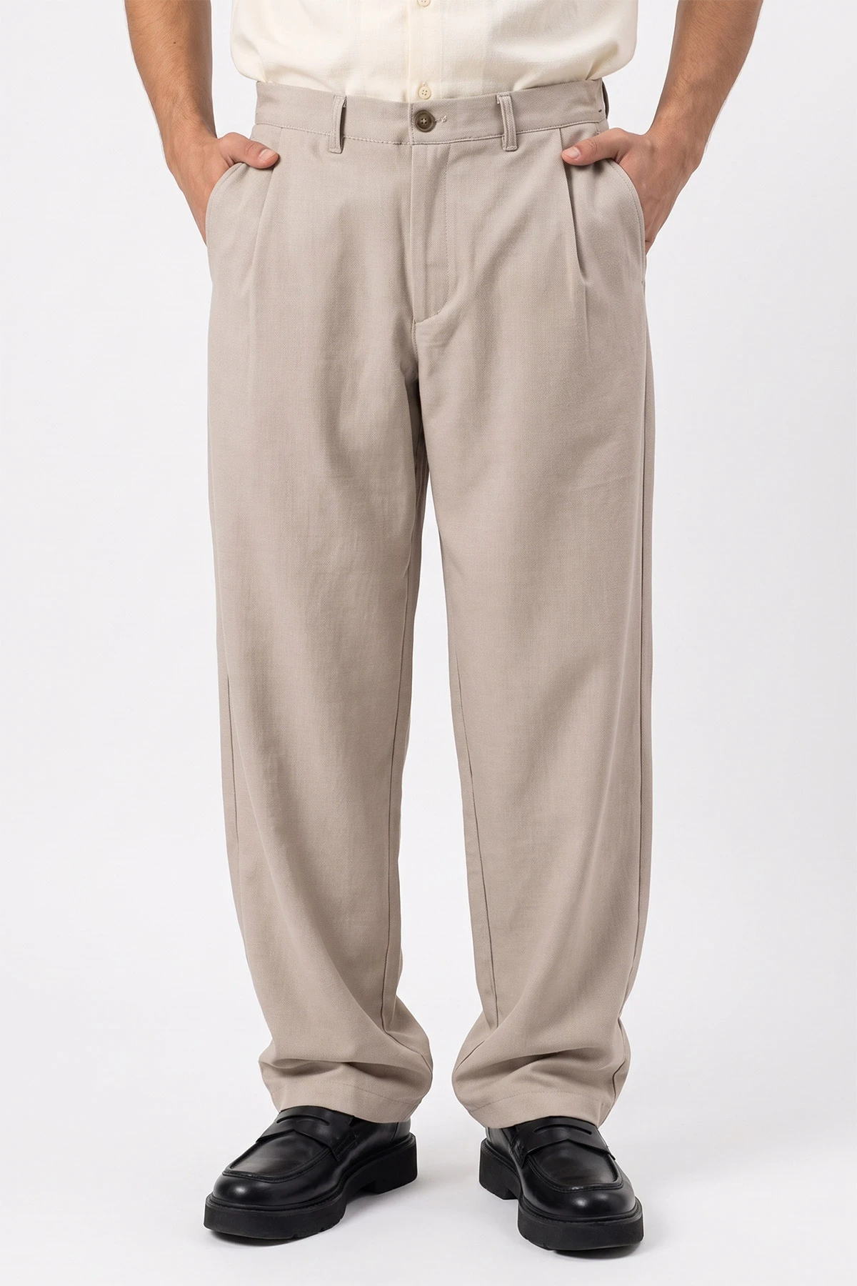 Bej Baggy Yeni Sezon Erkek Pantolon 493190