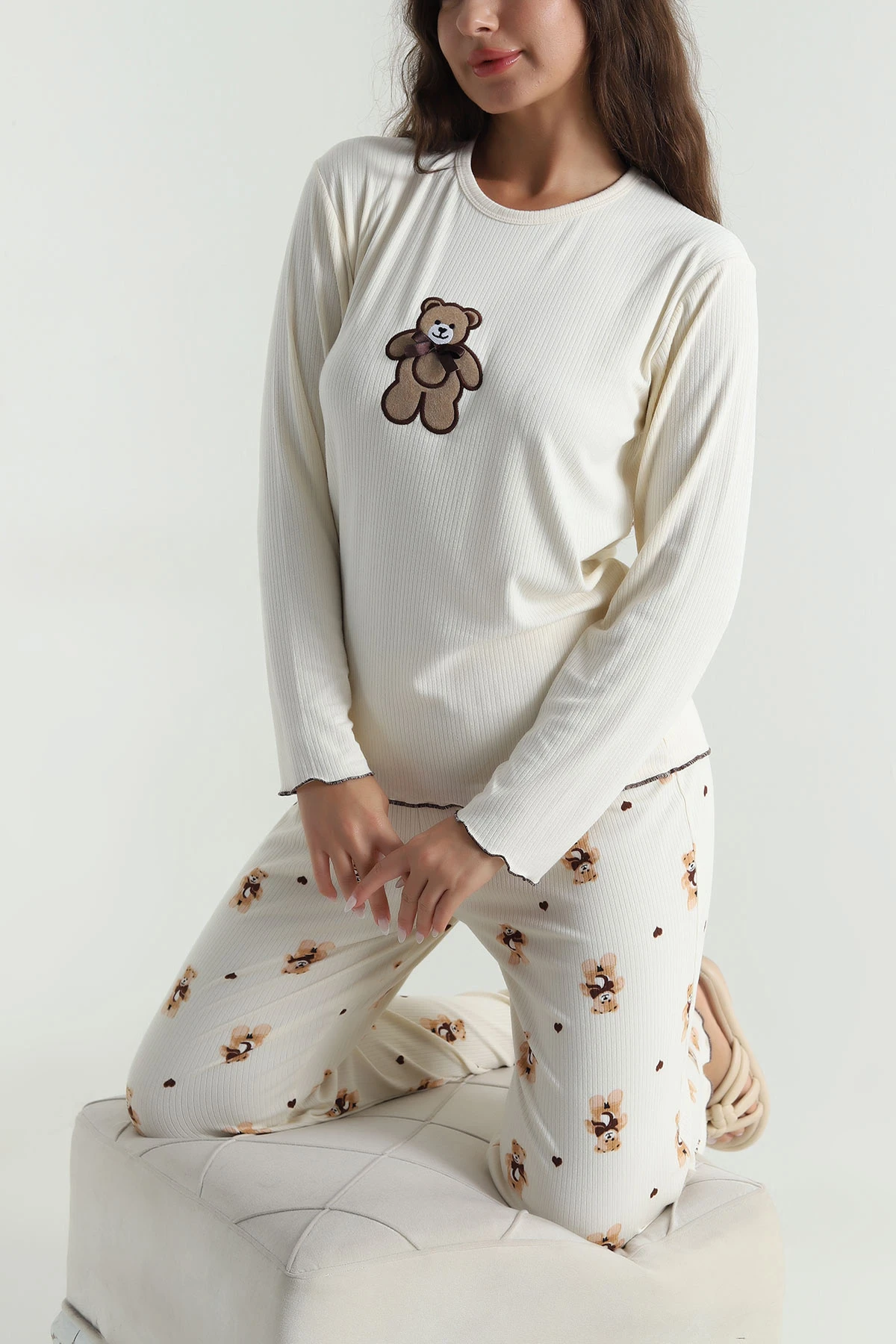 Bej Cares Kadın Pijama Takımı 488930