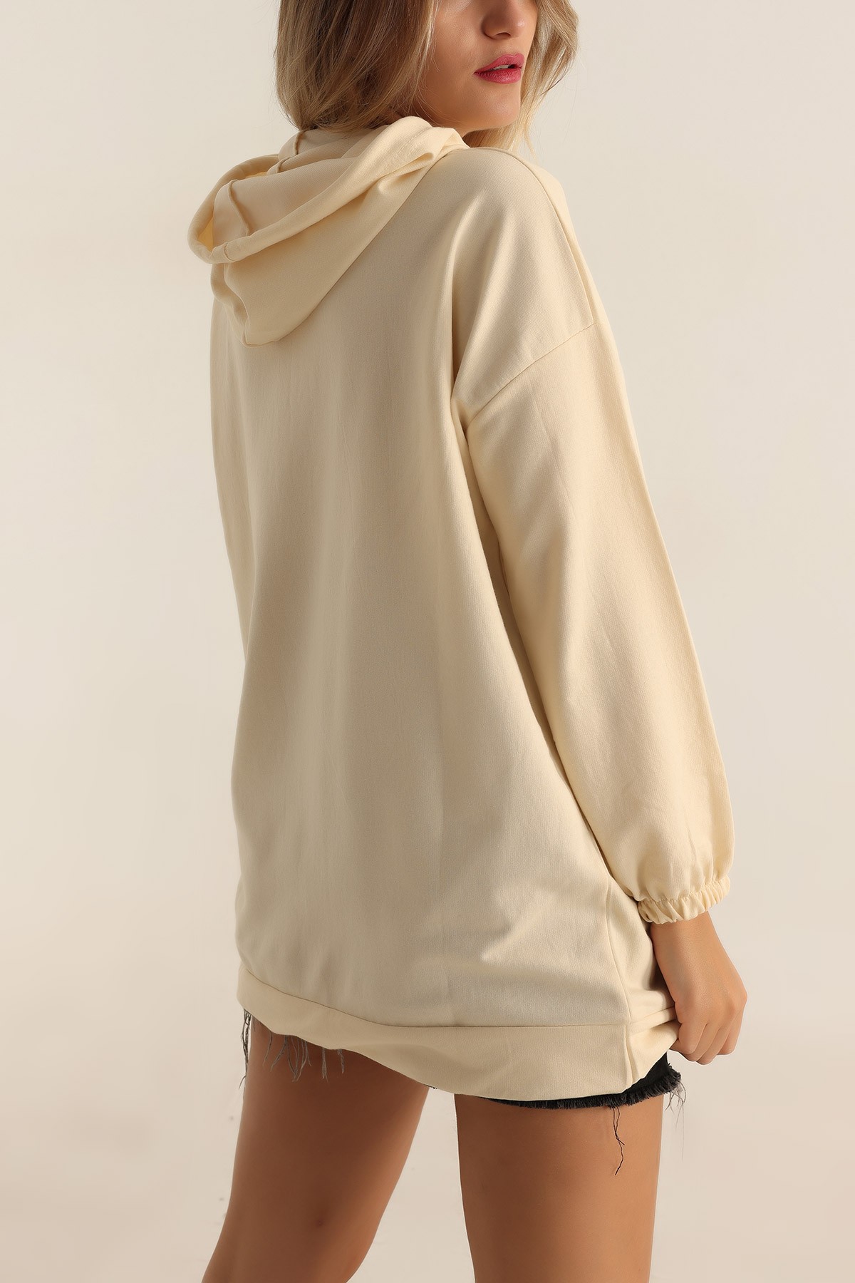 Bej İki İp Bayan Sweat 195616