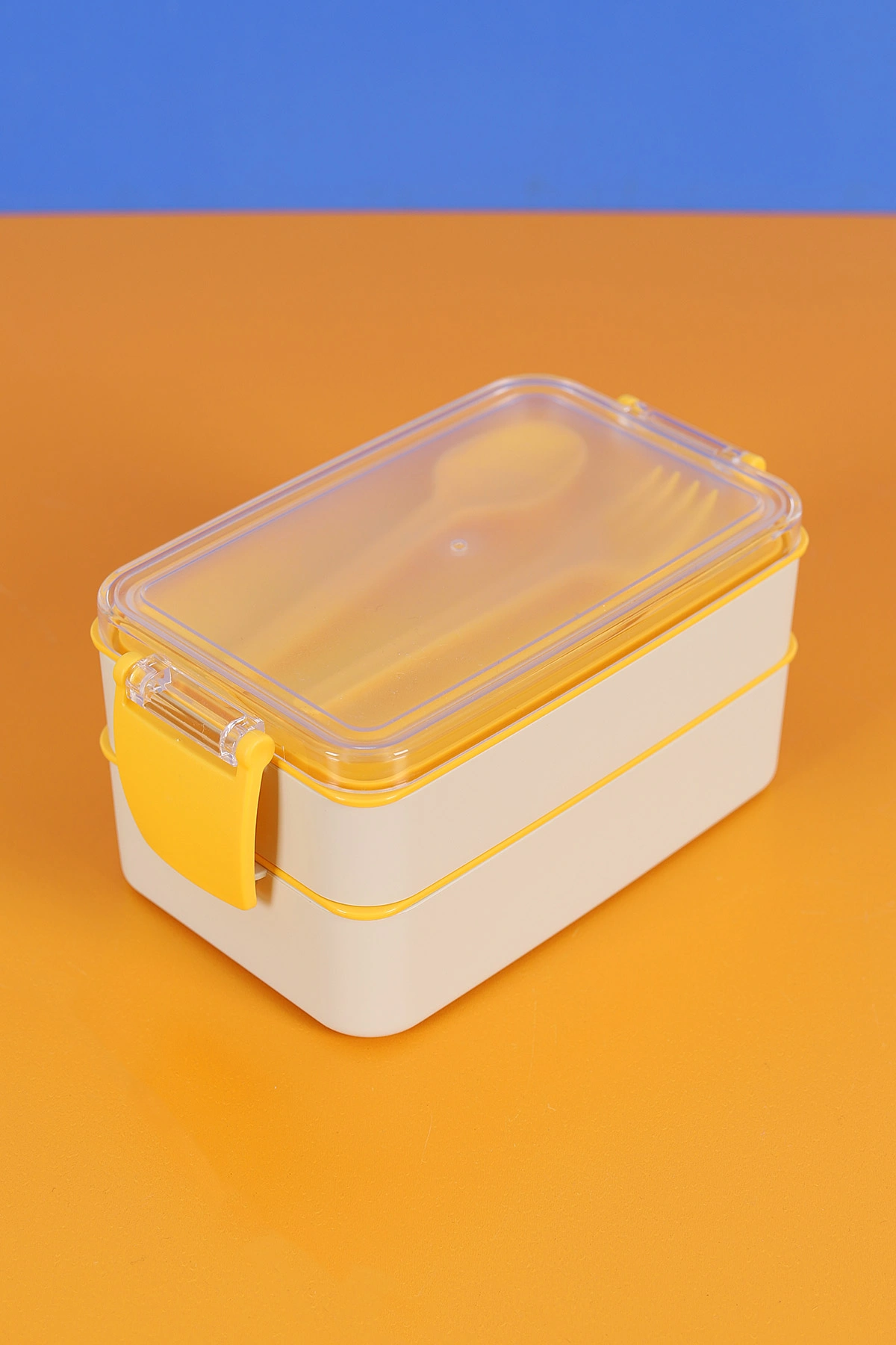 Bej İki Katlı 900 ML Beslenme Kabı 295673