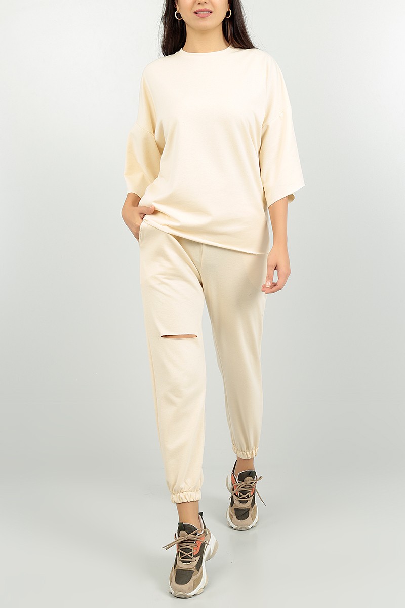 Bej Lazer Kesim Bayan İkili Takım 74331