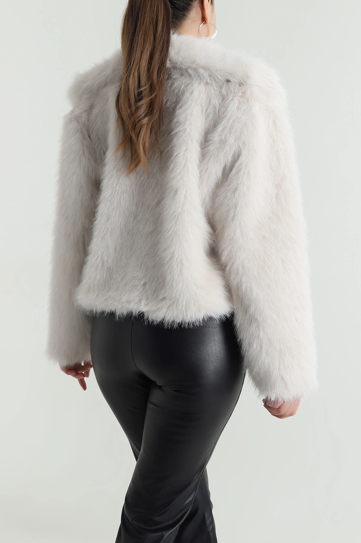 Bej Lolita Kürk Kadın Mont 484157