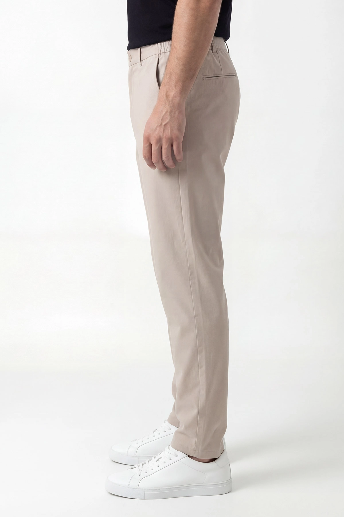 Bej Regular Fit Beli Lastikli Erkek Pantolon 430620