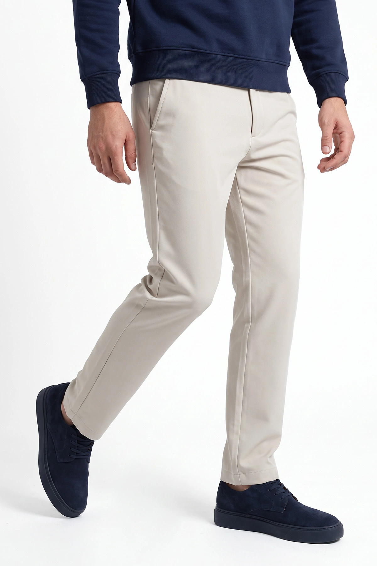 Bej Regular Fit Yeni Sezon Erkek Pantolon 493243
