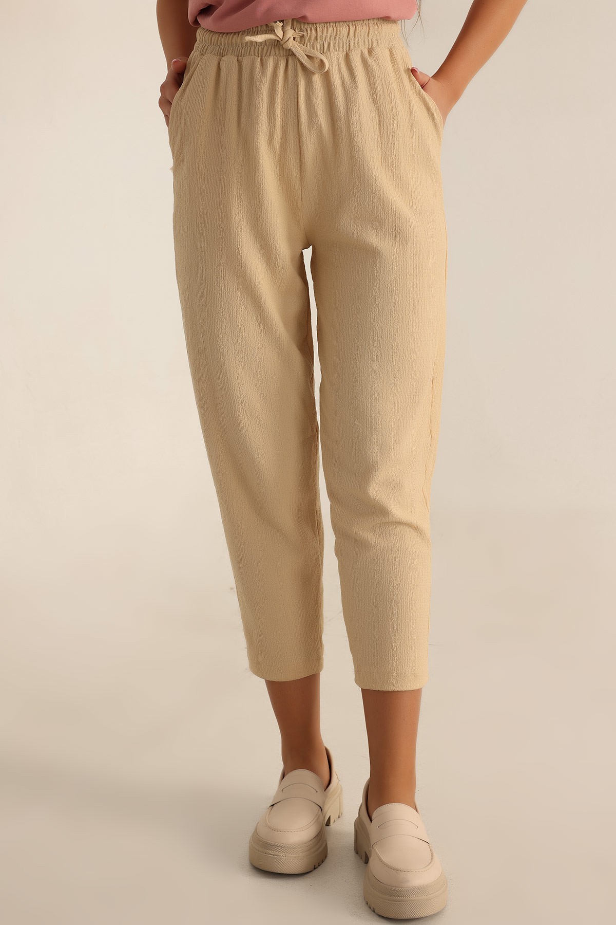 Bej Seul Kumaş Pantalon 197568