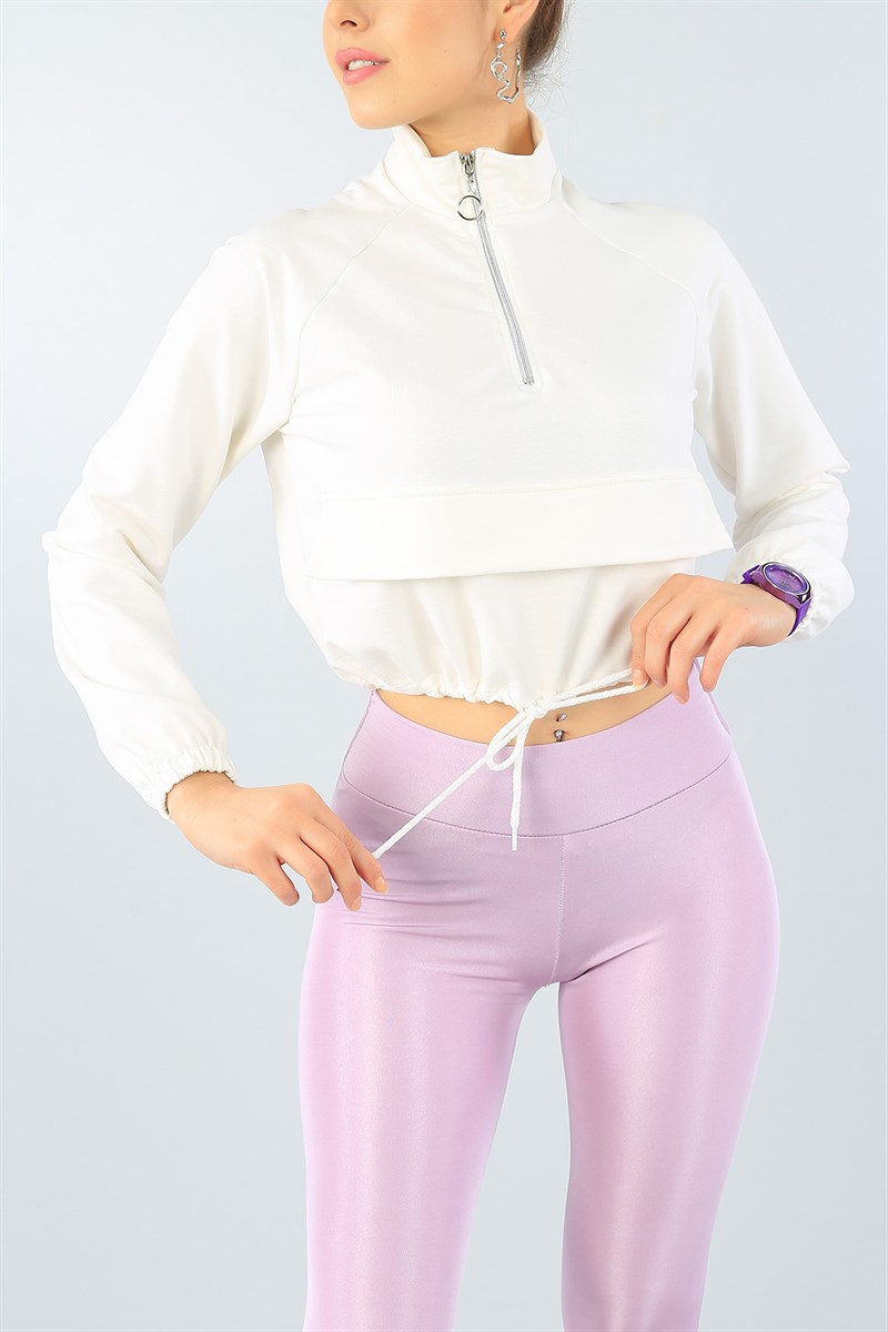 Belden Sıkmalı Bayan Sweat 45749
