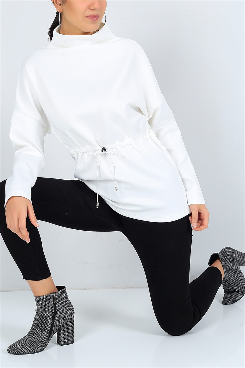 Belden Sıkmalı Krem Scuba Sweet 23746B