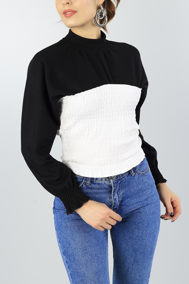 Beli Deri Gipeli Selanik Bluz 47096