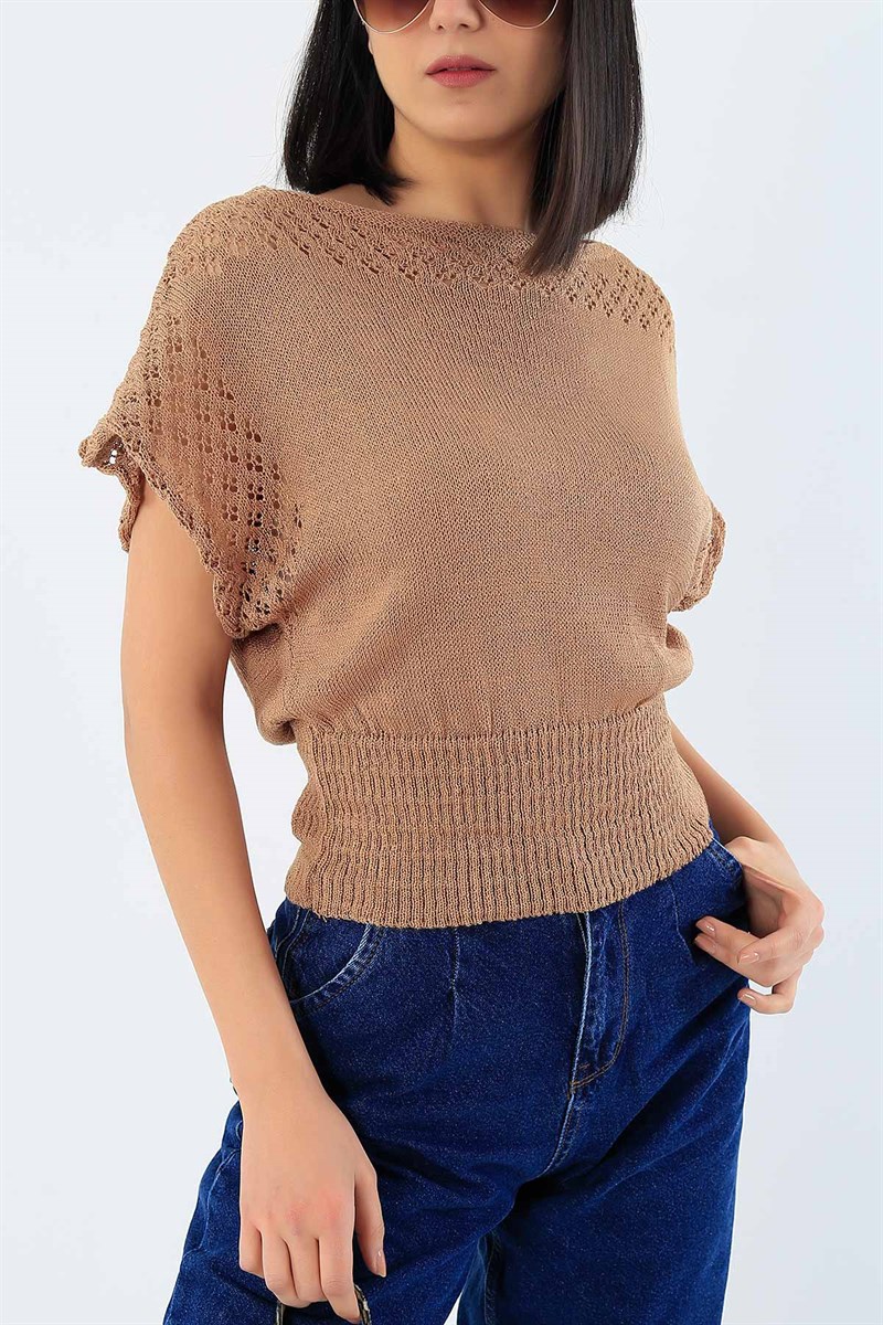 Beli Gipeli Vizon Triko Bluz 28868B