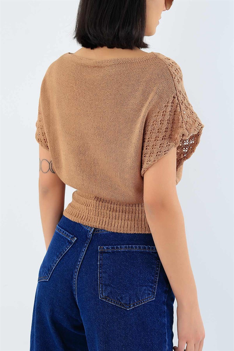 Beli Gipeli Vizon Triko Bluz 28868B