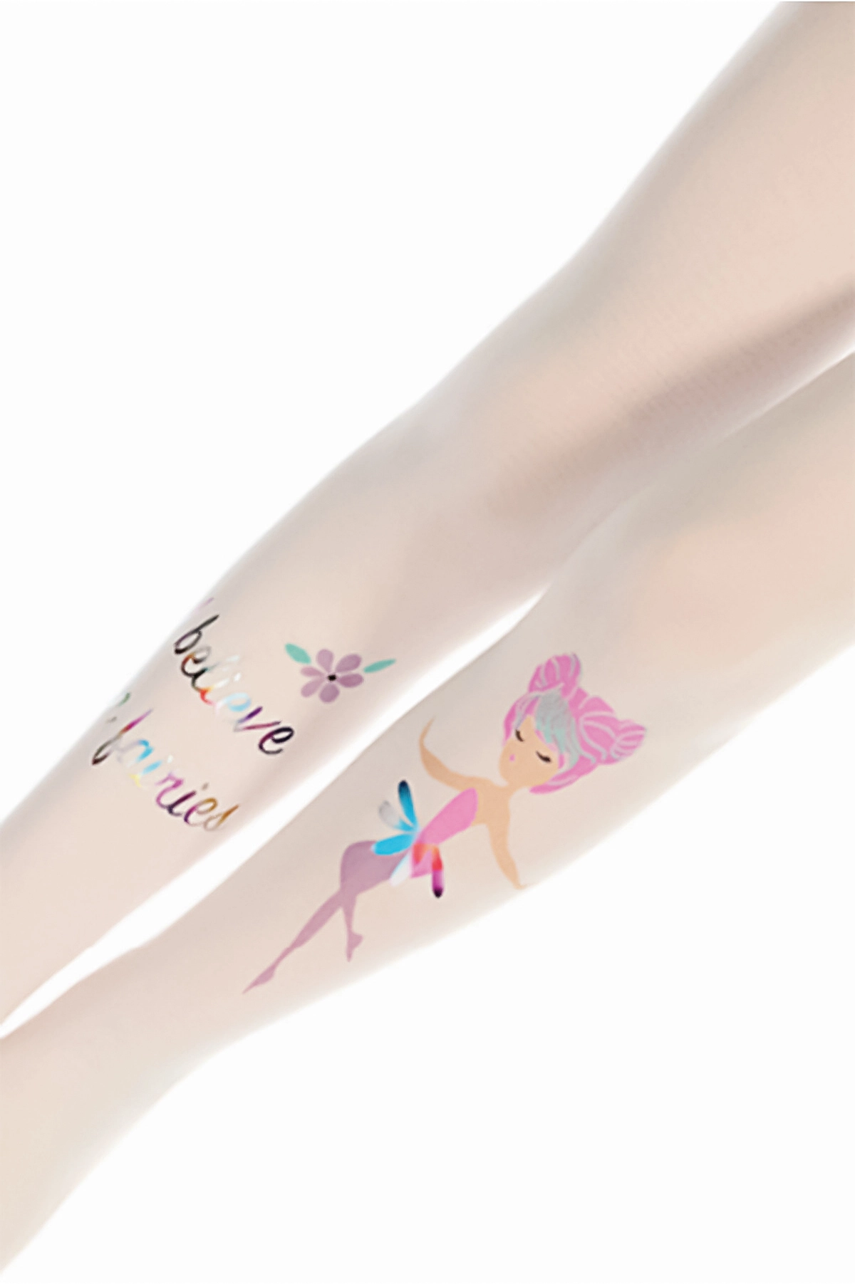 Beyaz 10 Penti Pretty Little Princess 40 Den Kız Çocuk Külotlu Çorap 421688