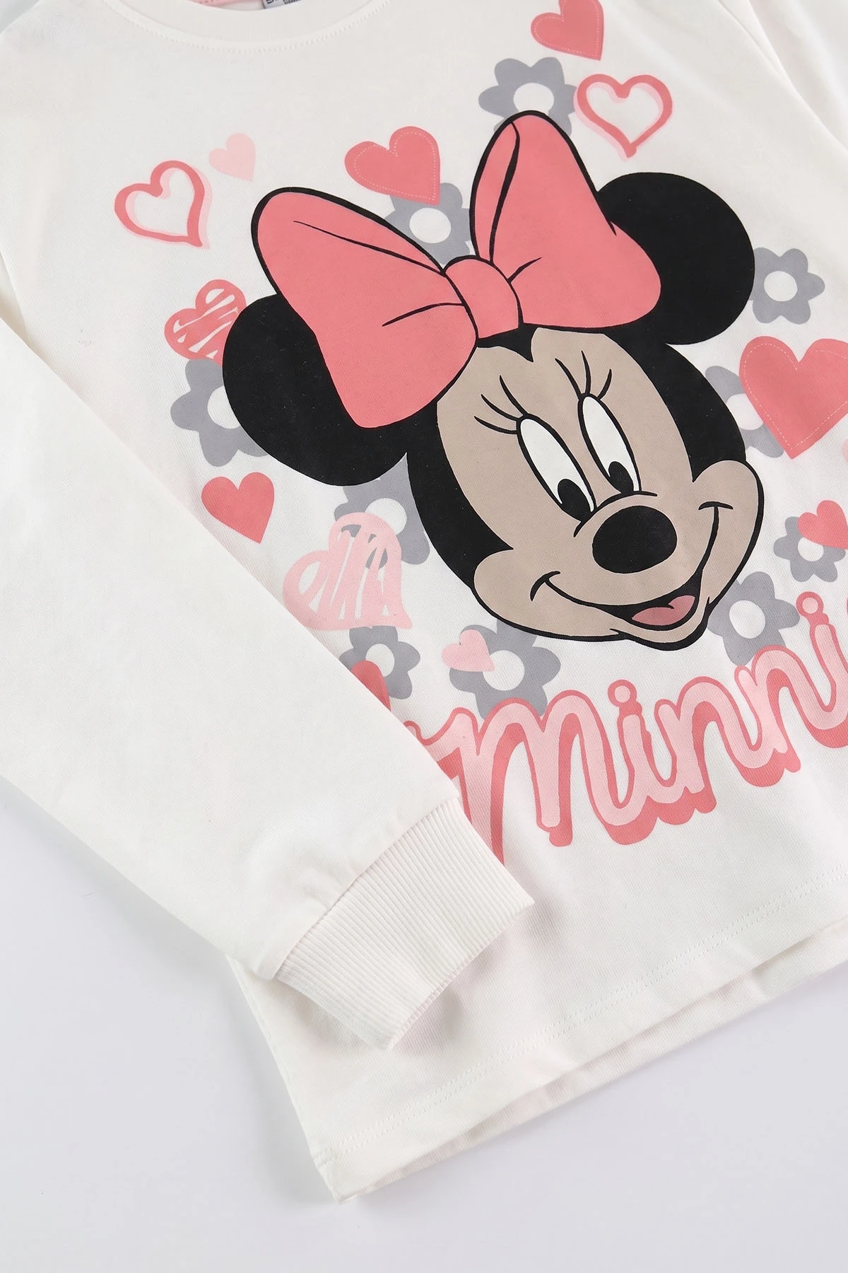 Beyaz (11-15 Yaş)Karakter Baskılı Kız Çocuk Pijama Takımı 476911
