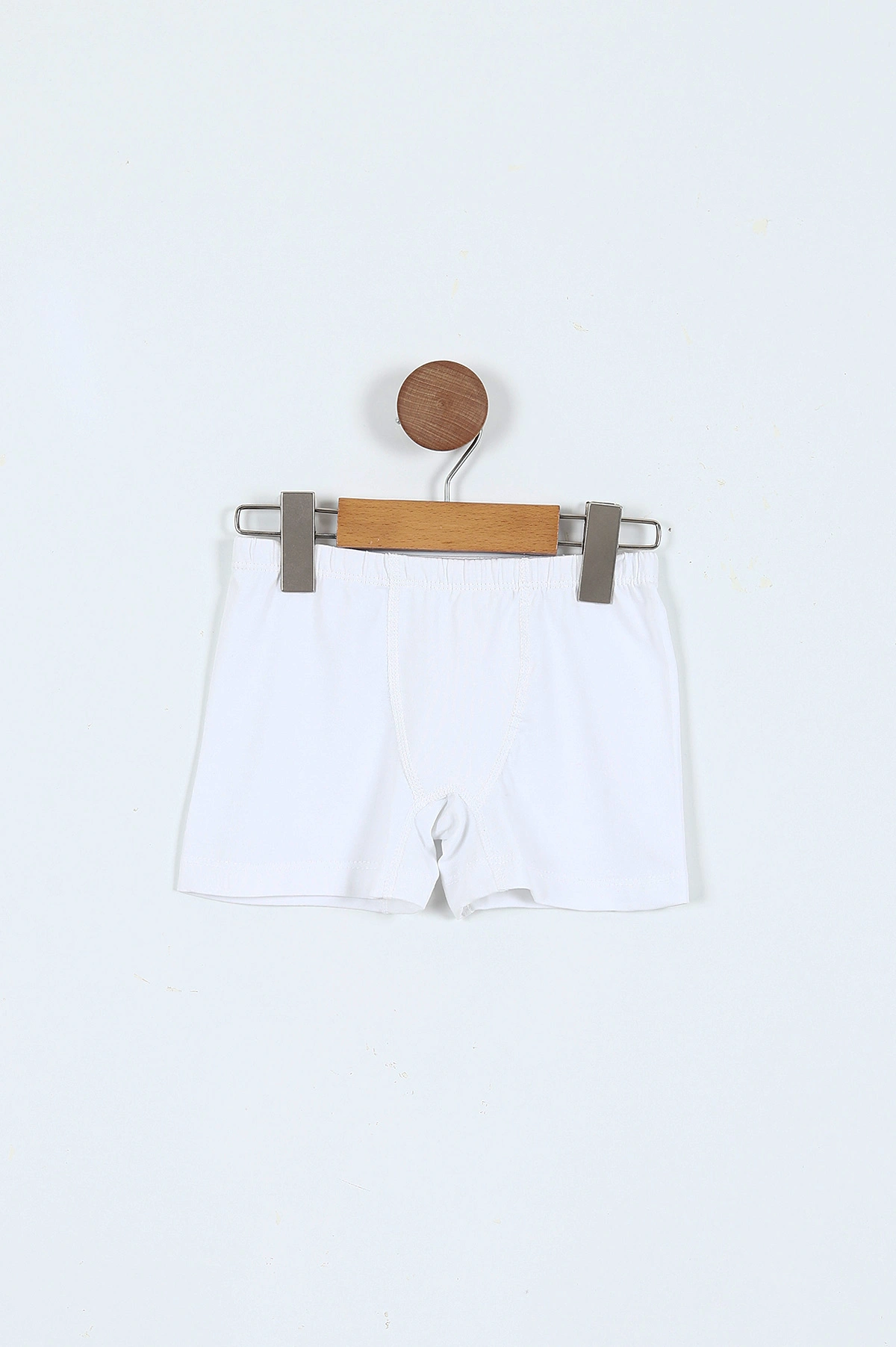 Beyaz (2-10 Yaş)Likralı Erkek Çocuk Boxer Külot 404055