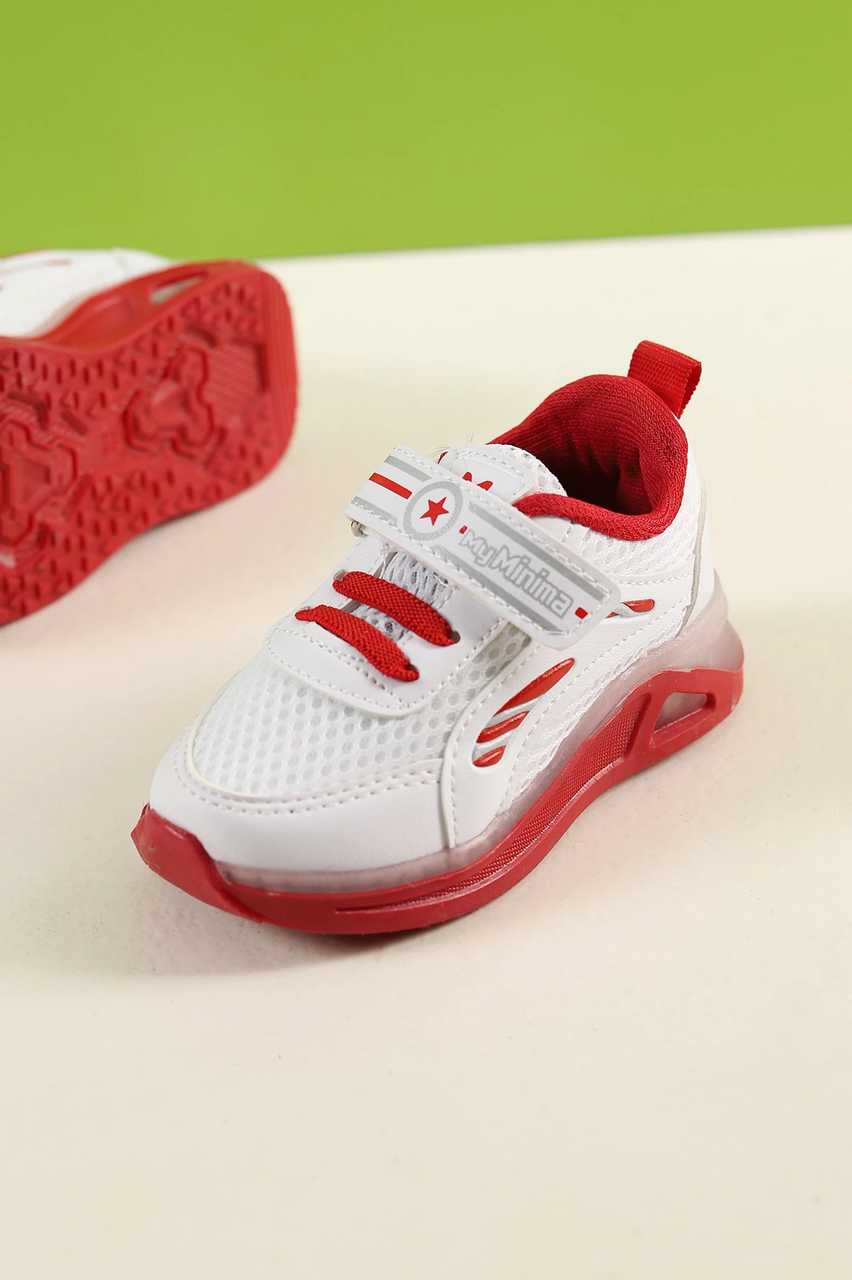 Beyaz (21-25 Bebe) Yıldız Baskılı Işıklı Bebe Spor Ayakkabı 257182