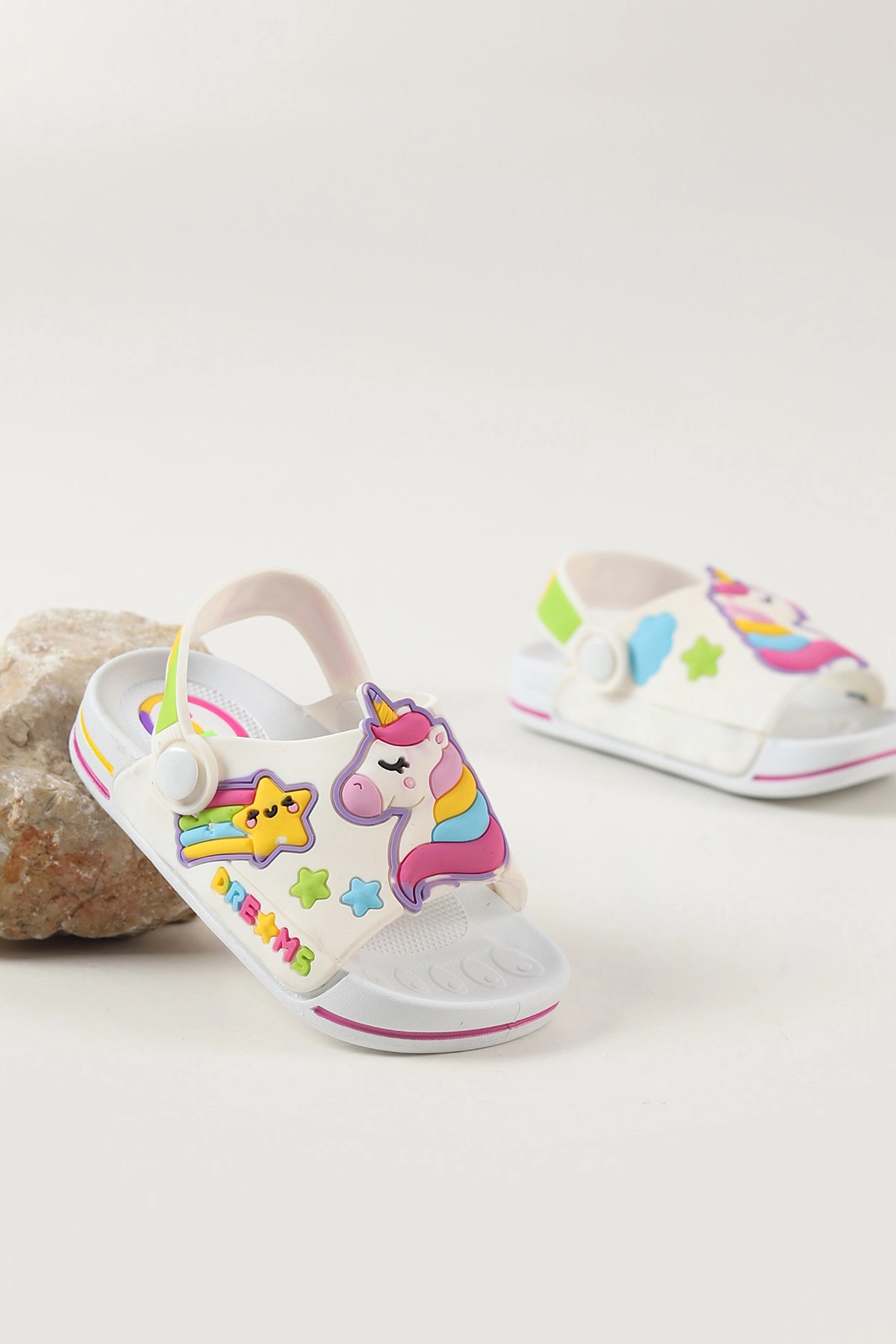 Beyaz ( 24 - 29 ) Figürlü Kız Çocuk Sandalet 462501