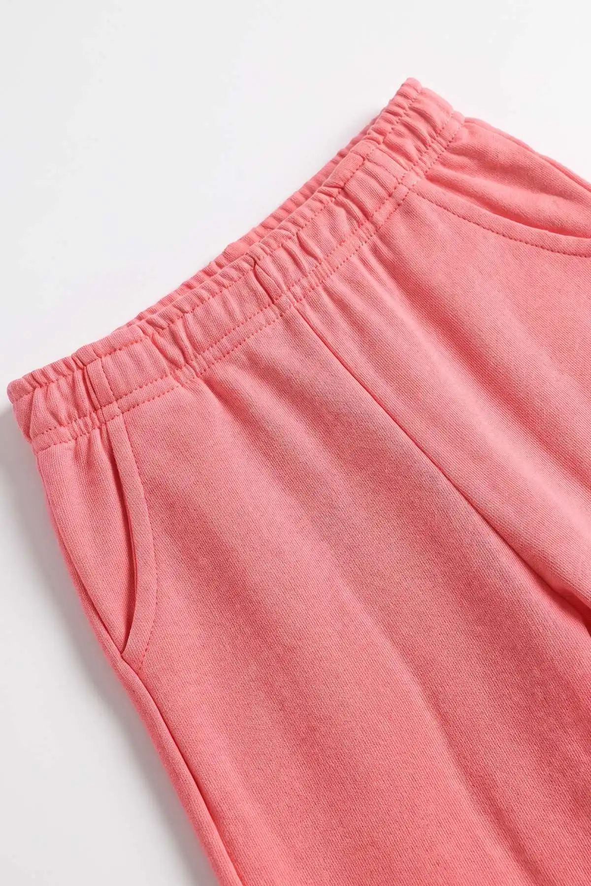 Beyaz (3-11 Yaş) Karakter Baskılı Ribana Kumaş Kız Çocuk Pijama Takımı 477104