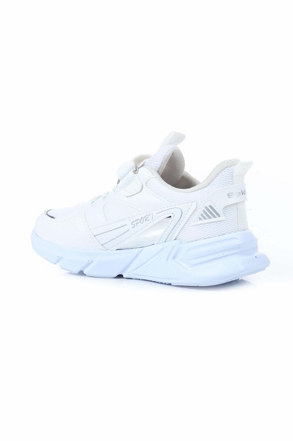 Beyaz (31-35 Filet) Cırtlı Lastikli Sport Baskılı Kız  Çocuk Spor Ayakkabı 169064