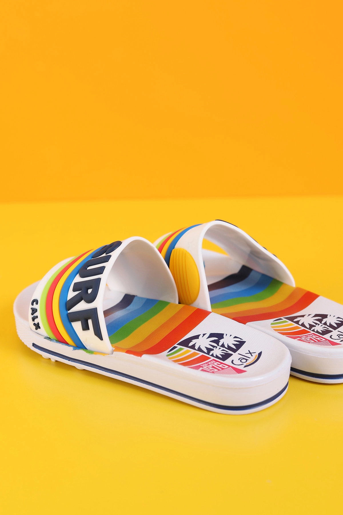 Beyaz (31-35 Filet) Surf Güneş Motifli Erkek Çocuk Terlik 189552