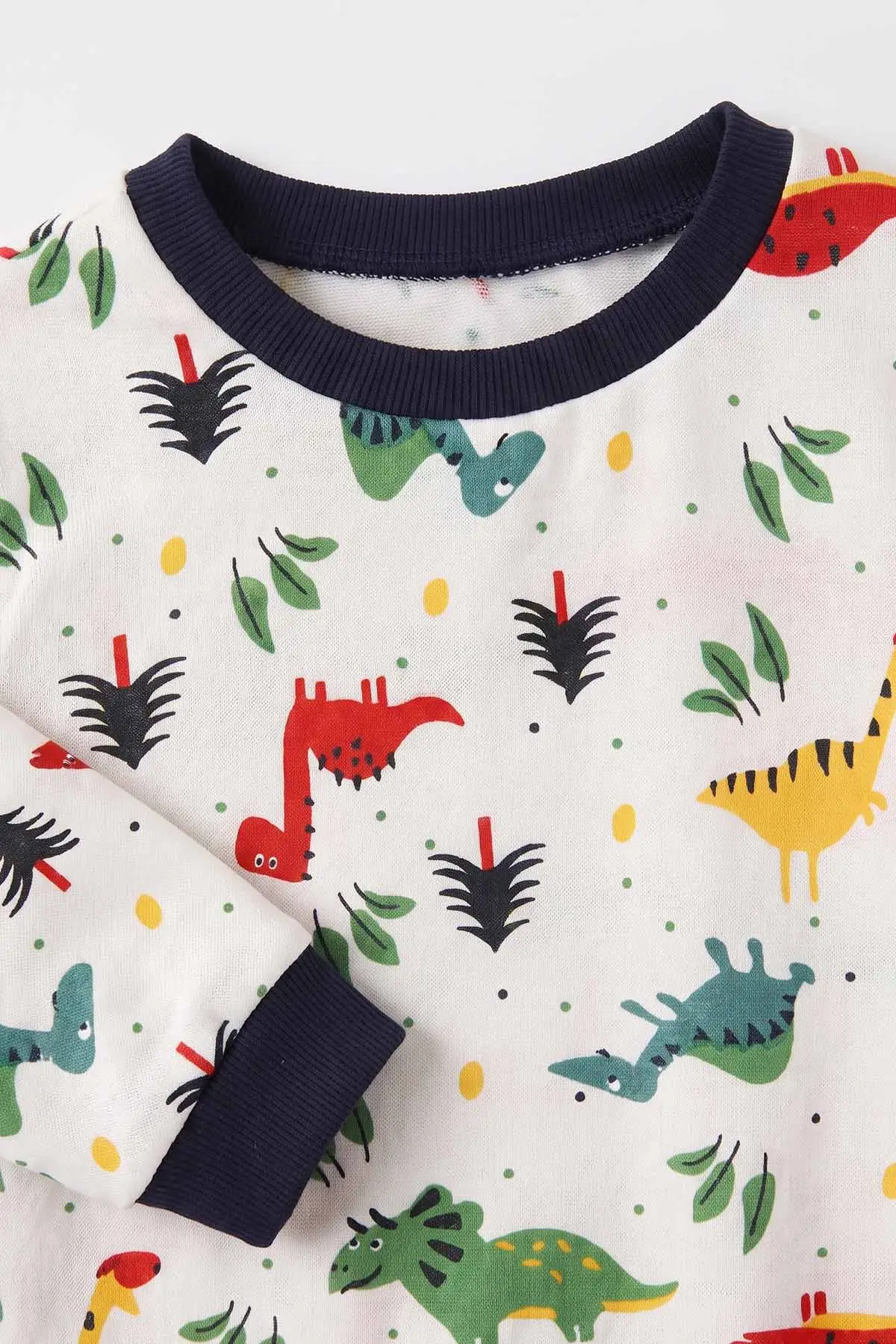 Beyaz (4-10 Yaş) Desenli 2 İp Erkek Çocuk Pijama Takım 483321