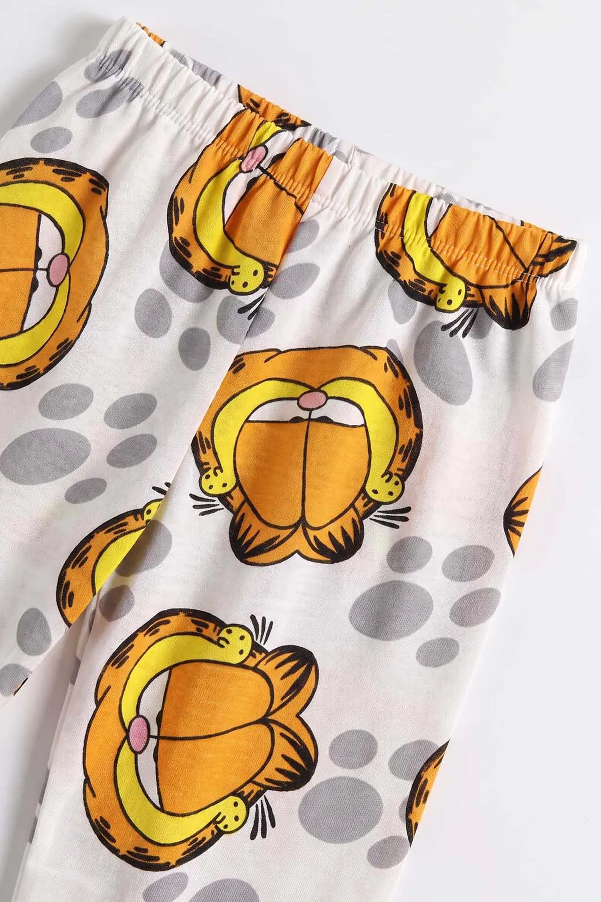 Beyaz (4-10 Yaş) Desenli 2 İp Erkek Çocuk Pijama Takım 483338