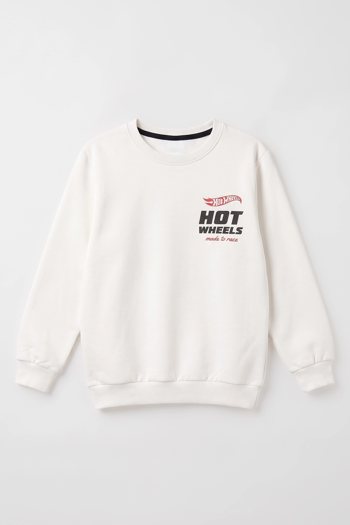 Beyaz (4-12 Yaş)Baskılı  2 İp Erkek Çocuk Sweatshirt 493704