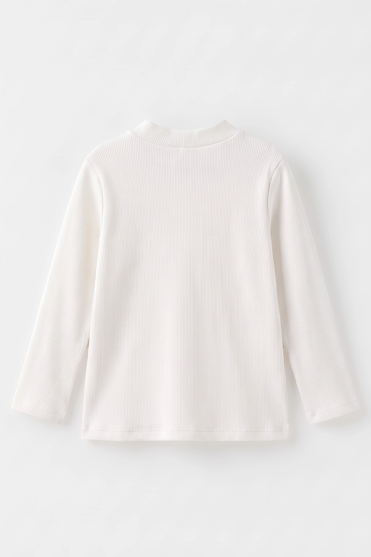 Beyaz (5-12 Yaş) Yarım Balıkçı Yaka Kaşkorse  Çocuk Body Sweatshirt 495425