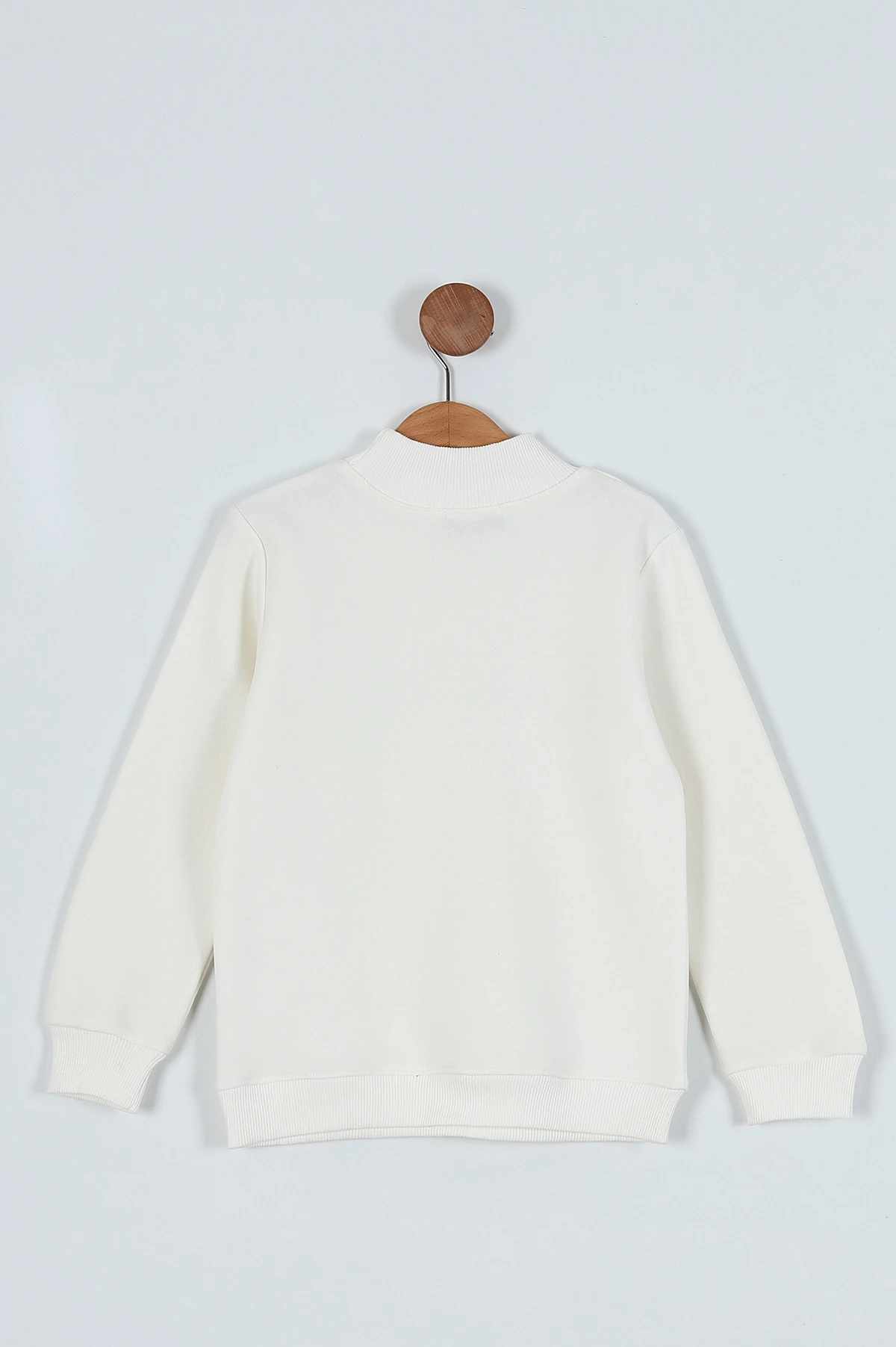 Beyaz (5-8 Yaş) Balıkçı Yaka Şardonlu Erkek Çocuk Sweat 236360