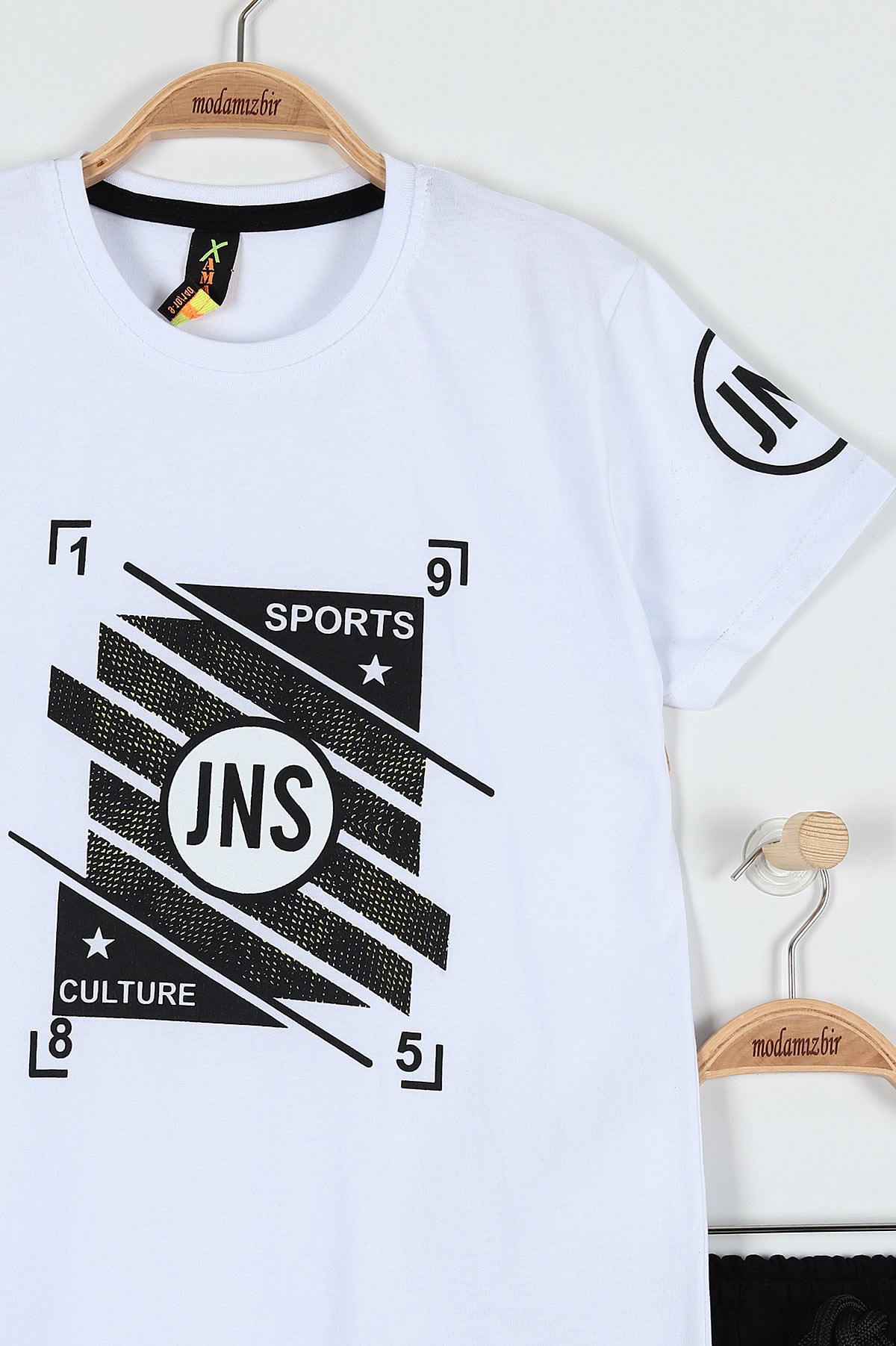 Beyaz (9-12 Yaş) Jns Sports Baskılı Belden Bağlamalı Erkek Çocuk Takım 183022