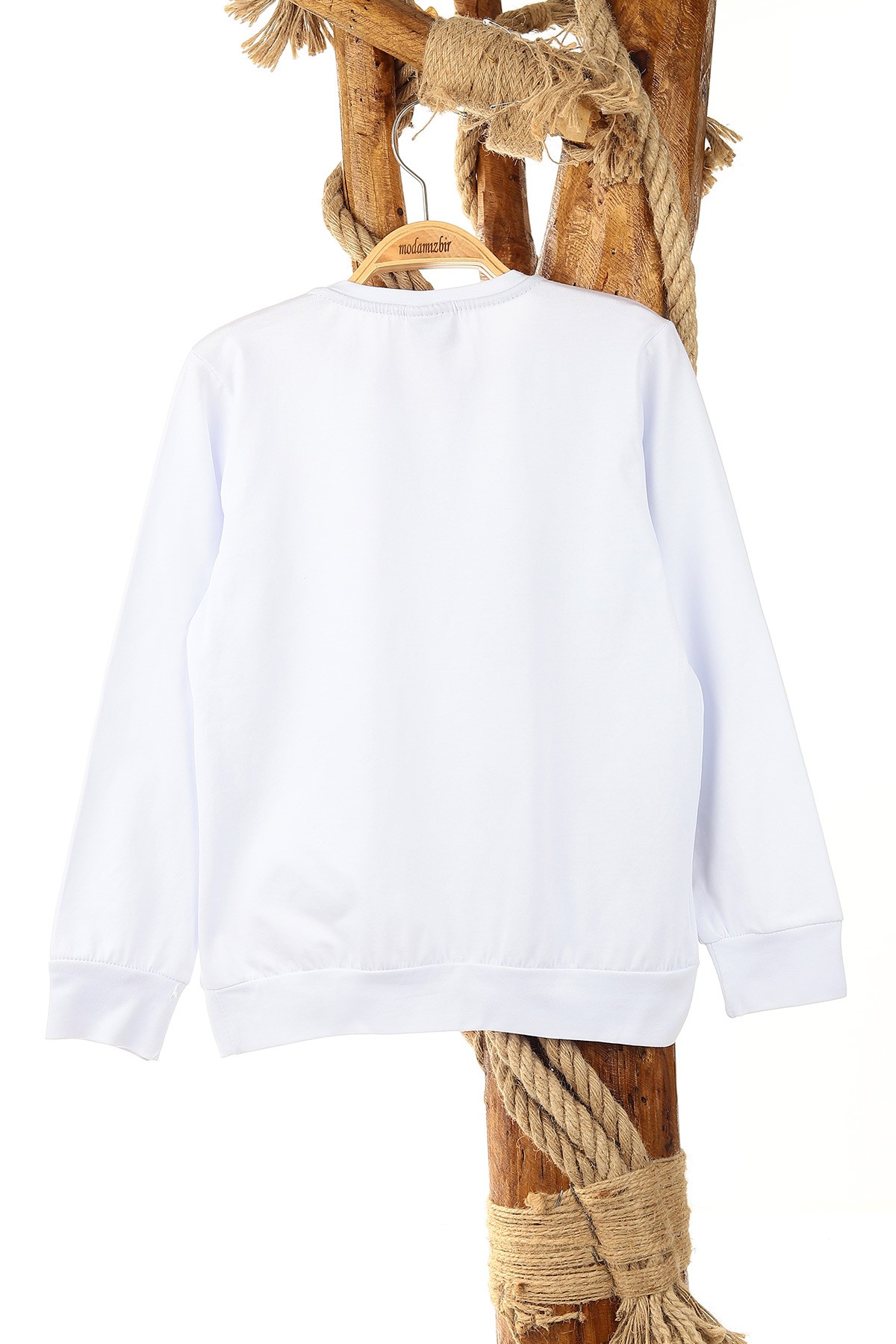 Beyaz (9-12 Yaş) Music Baskılı Erkek Çocuk Sweat 157950