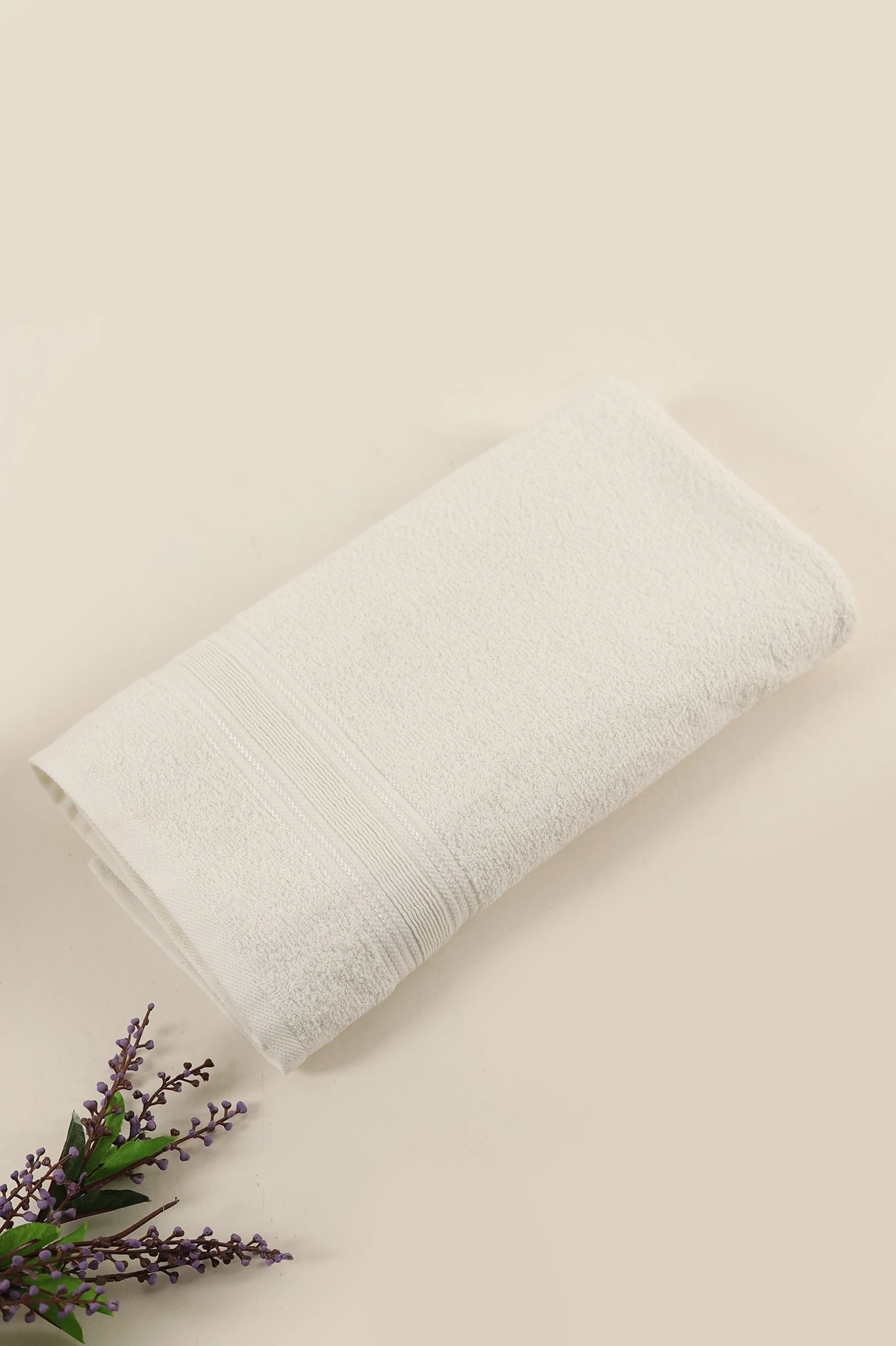 Beyaz 90x150 Desenli Bursa Banyo Havlusu 247730