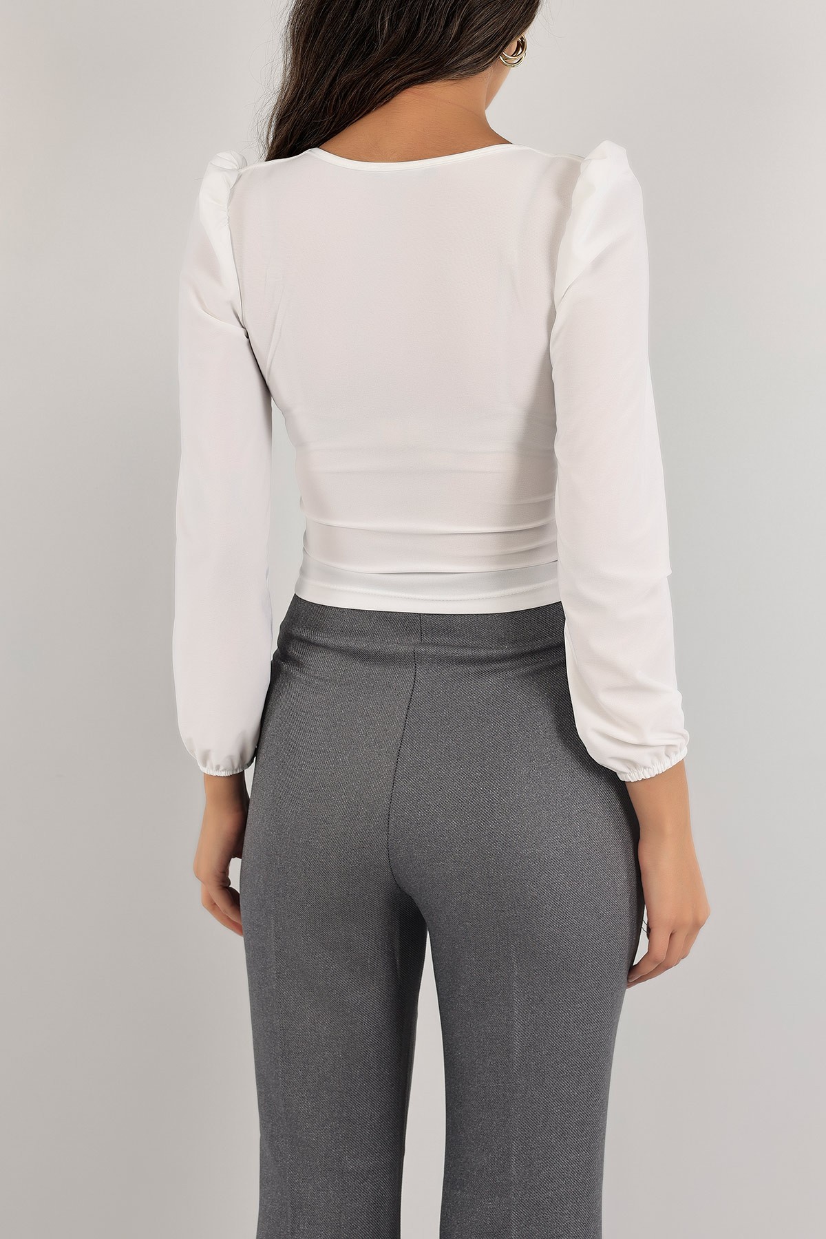 Beyaz Bağcıklı Sandy Bluz 138147