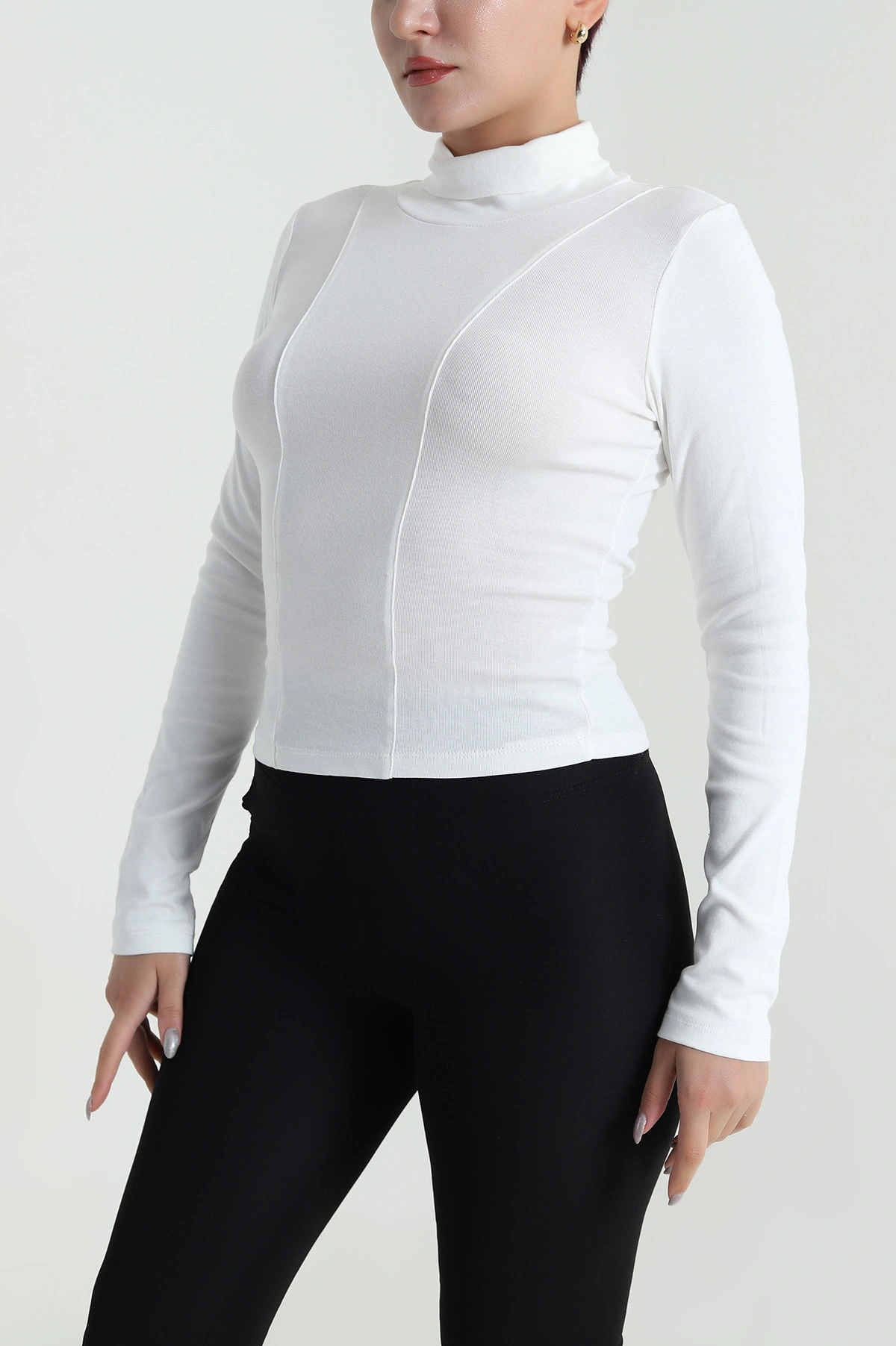 Beyaz Balıkçı Yaka Kadın Body Bluz 483147