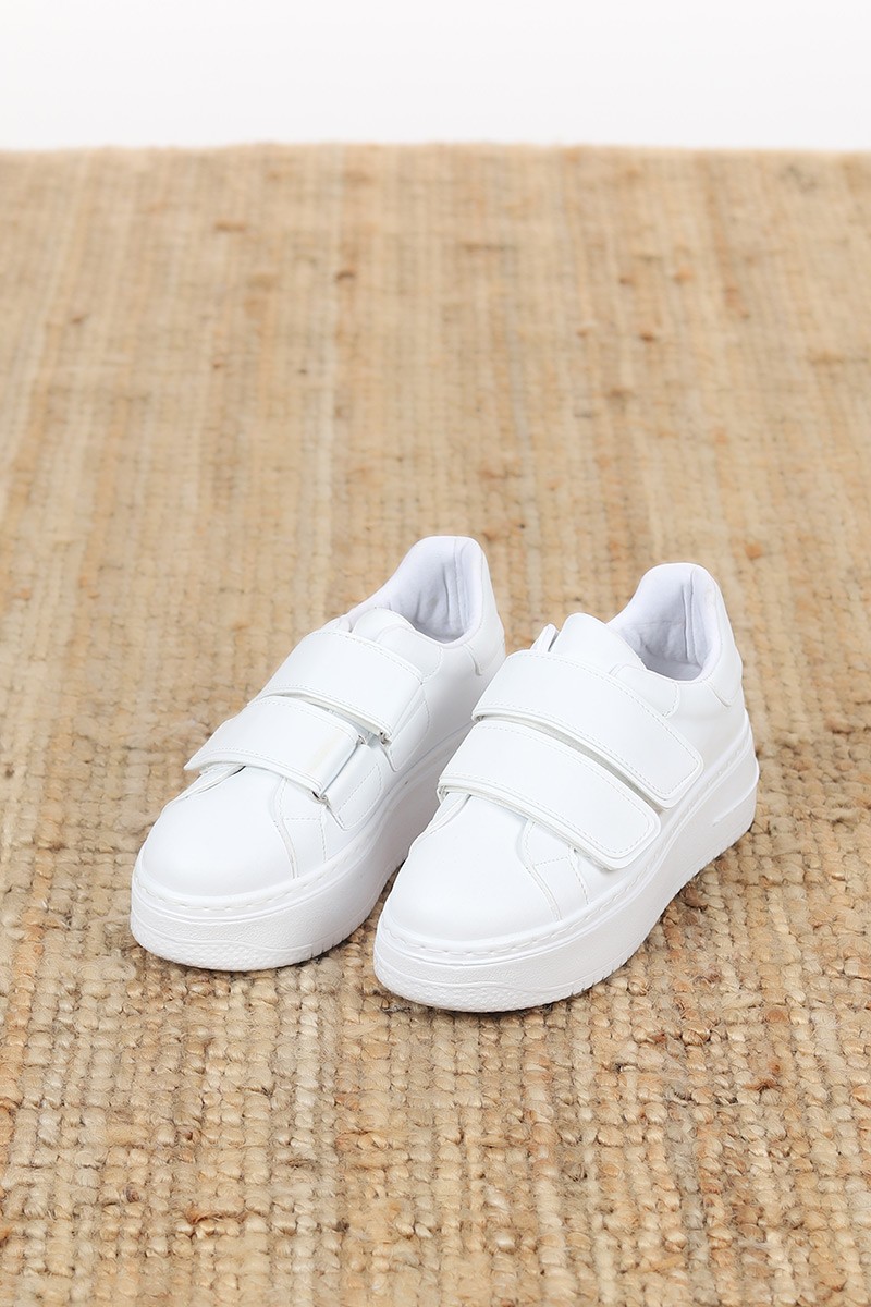 Beyaz Bantlı Spor Ayakkabı 100880