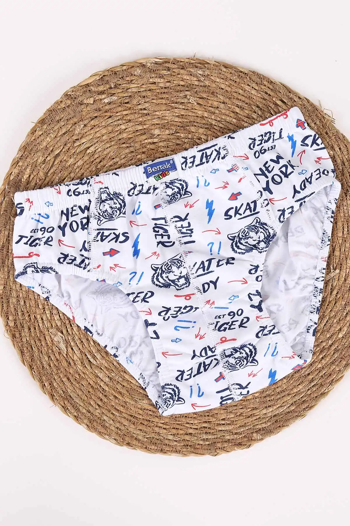 Beyaz Berrak ( 10-11 Yaş ) Baskılı Erkek Çocuk Boxer 460738