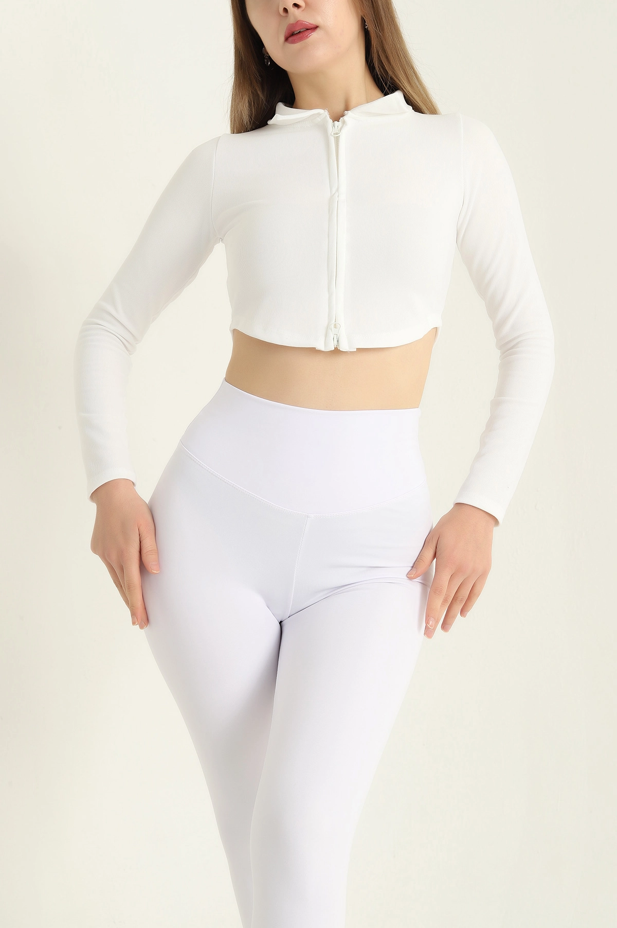 Beyaz Çift Taraflı Ottoman Bluz -T 296543