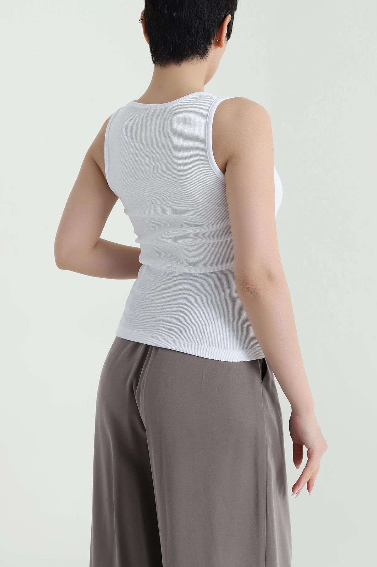 Beyaz Dantelli Fitilli Kadın Bluz 459297