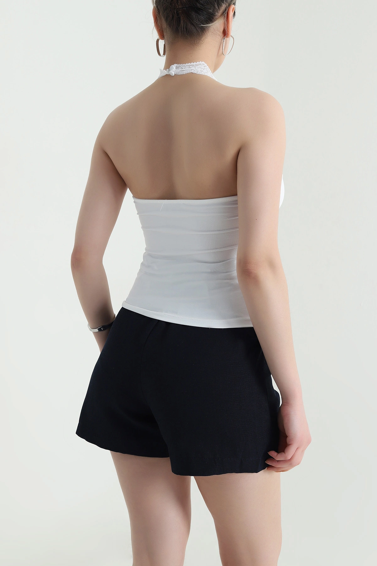 Beyaz Dantelli Sandy Kadın Bluz 462089