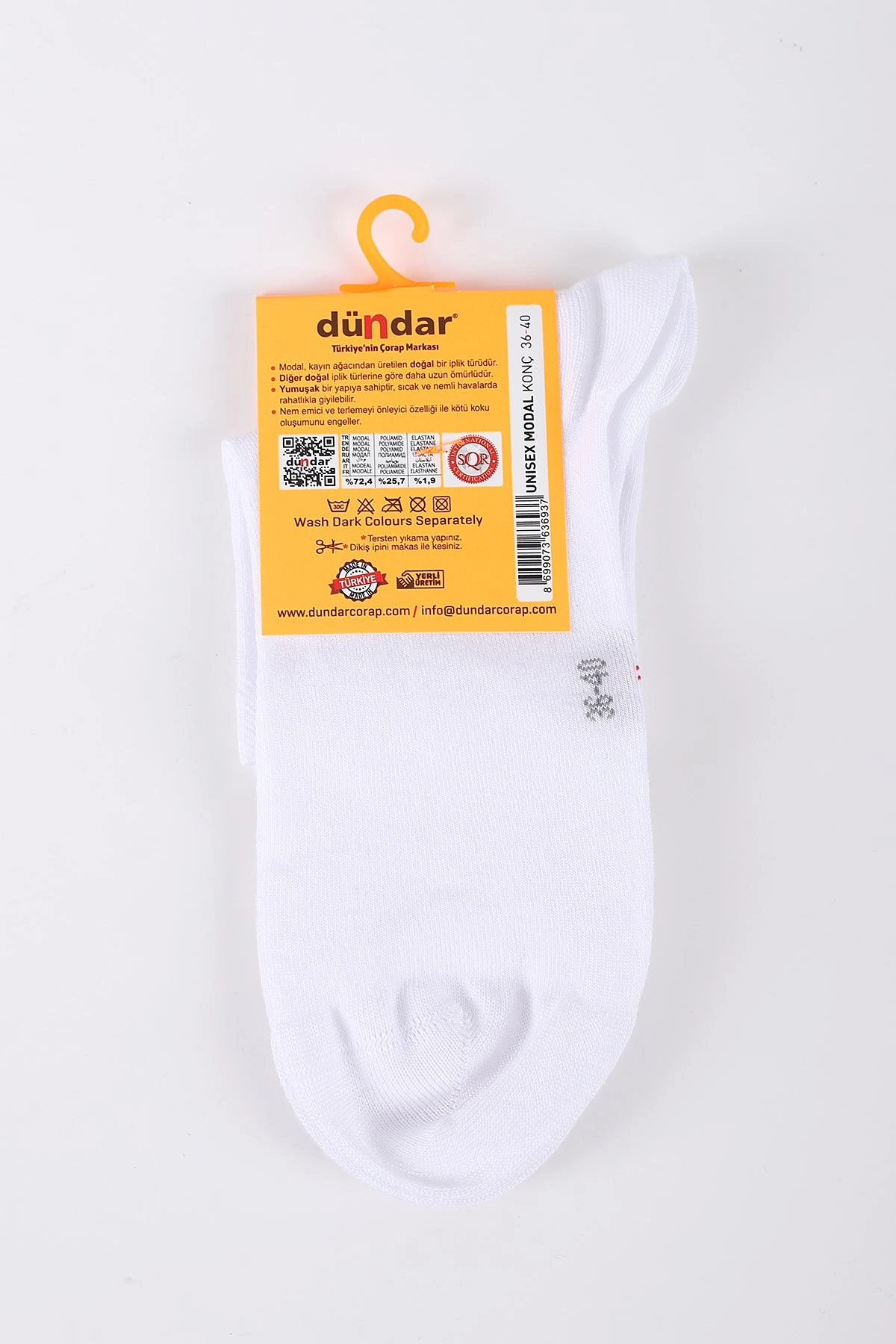 Beyaz Dört Mevsim Kadın Modal Konç Çorap 36-40 422978