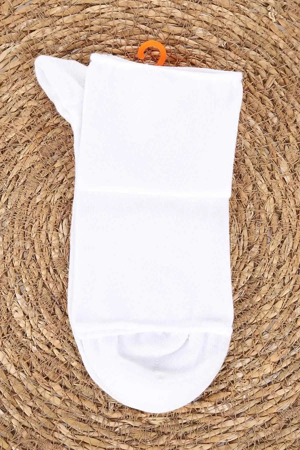 Beyaz Dört Mevsim Unisex Modal Lastiksiz Çorap (36-40) 476949