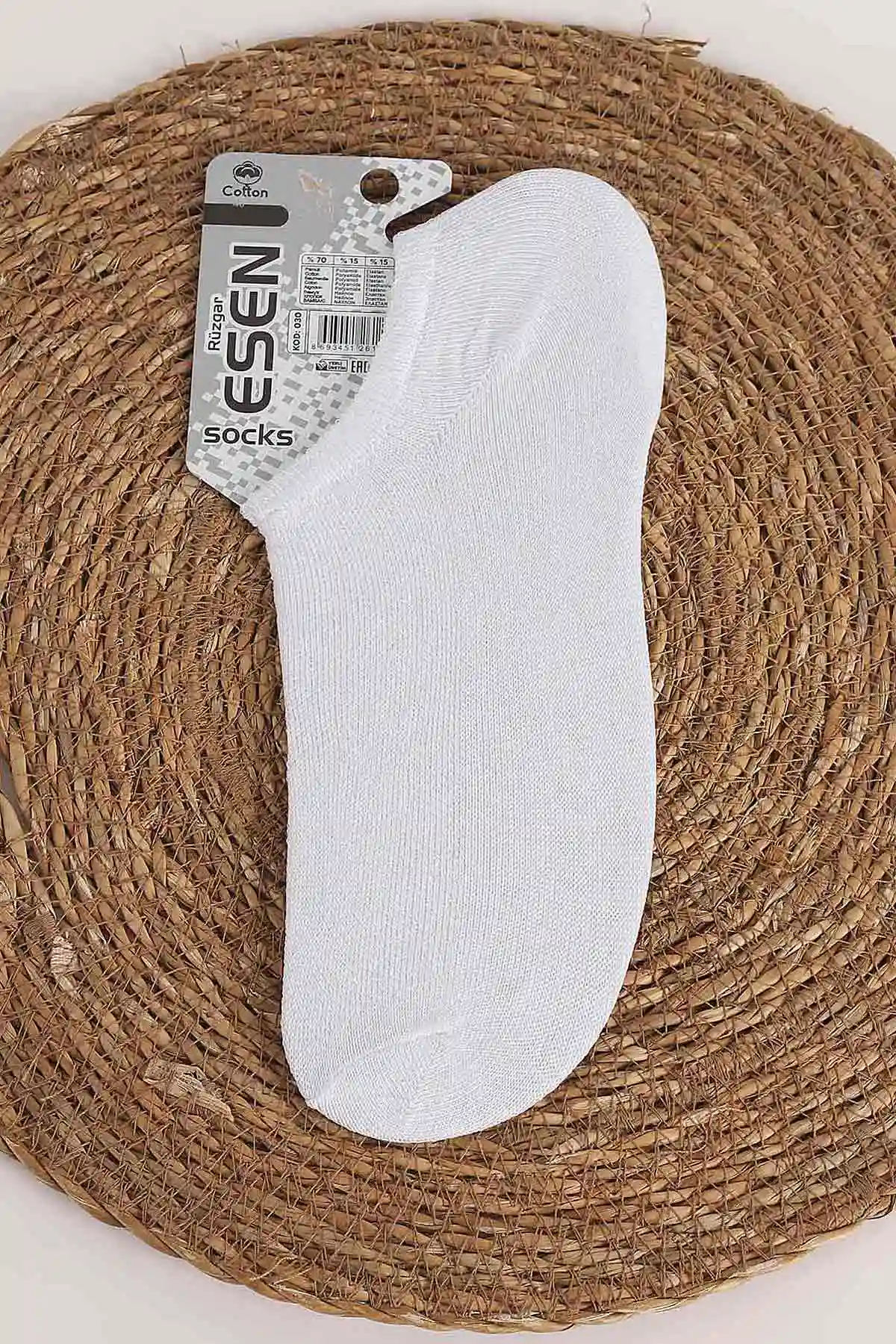 Beyaz Esen Erkek Snikers Çorap 355619