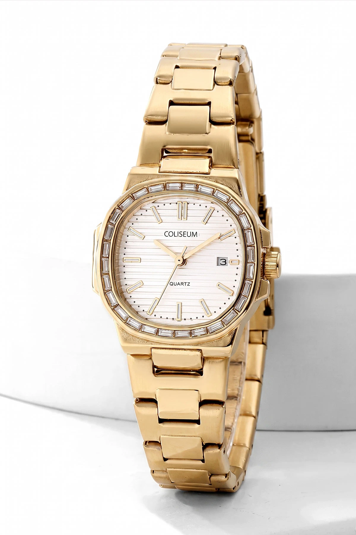 Beyaz Gold  Takvimli  Kadın Saat 476749