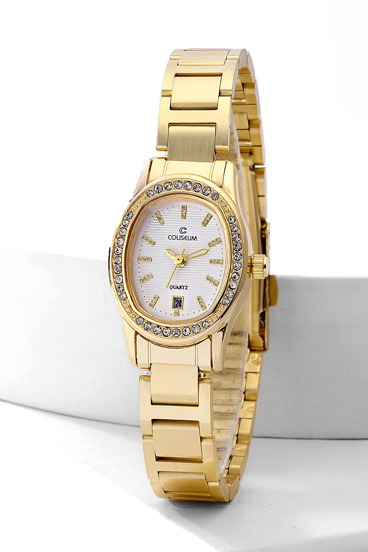 Beyaz Gold Takvimli  Kadın Saat 476774